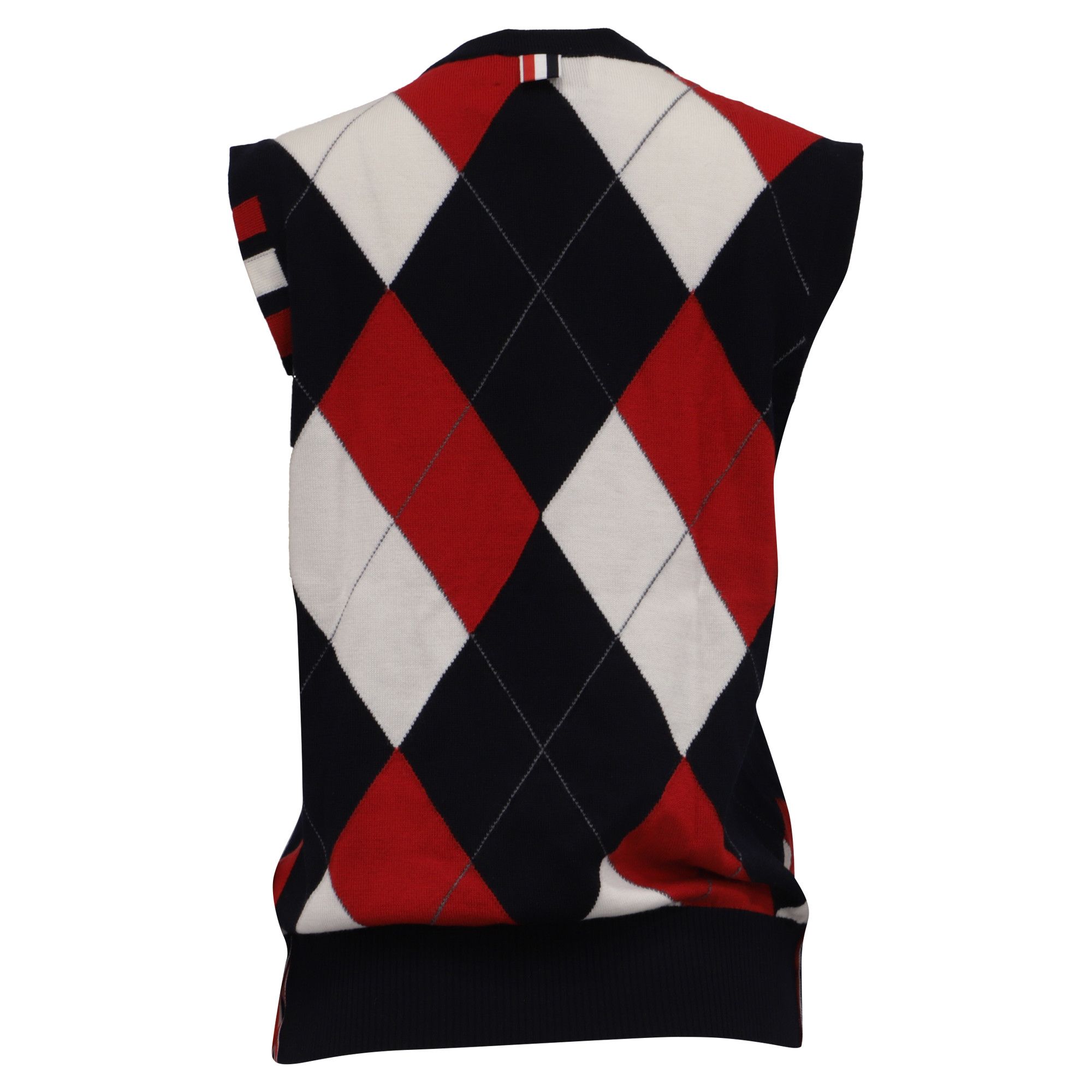 Thom Browne Thom Browne 4-Bar Argyle Vest Sweater in Multicolor Wool Size US L / EU 52-54 / 3 - 4 Thumbnail