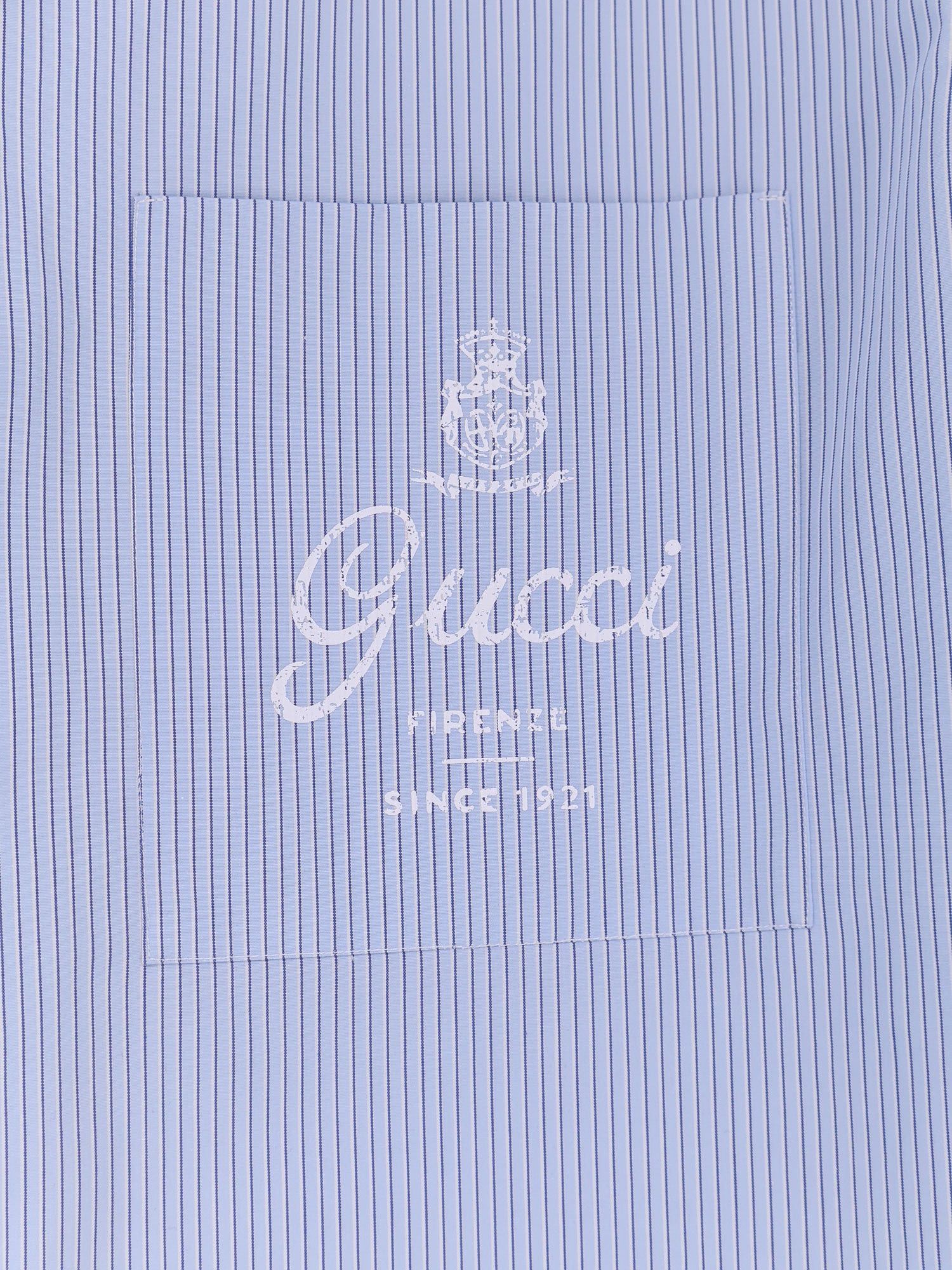 Gucci Striped Cotton Shirt Size US L / EU 52-54 / 3 - 3 Thumbnail