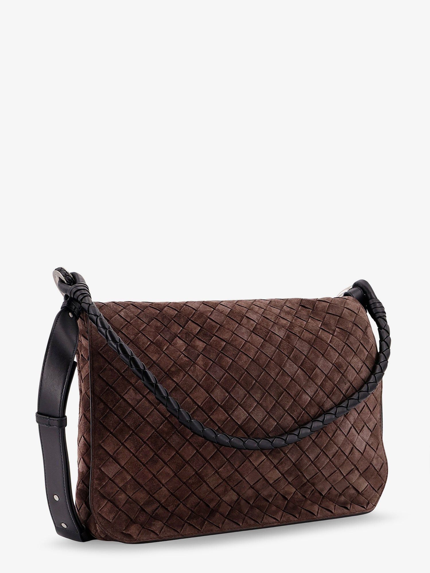 Bottega Veneta Intrecciato Suede Shoulder Bag Size ONE SIZE - 3 Thumbnail