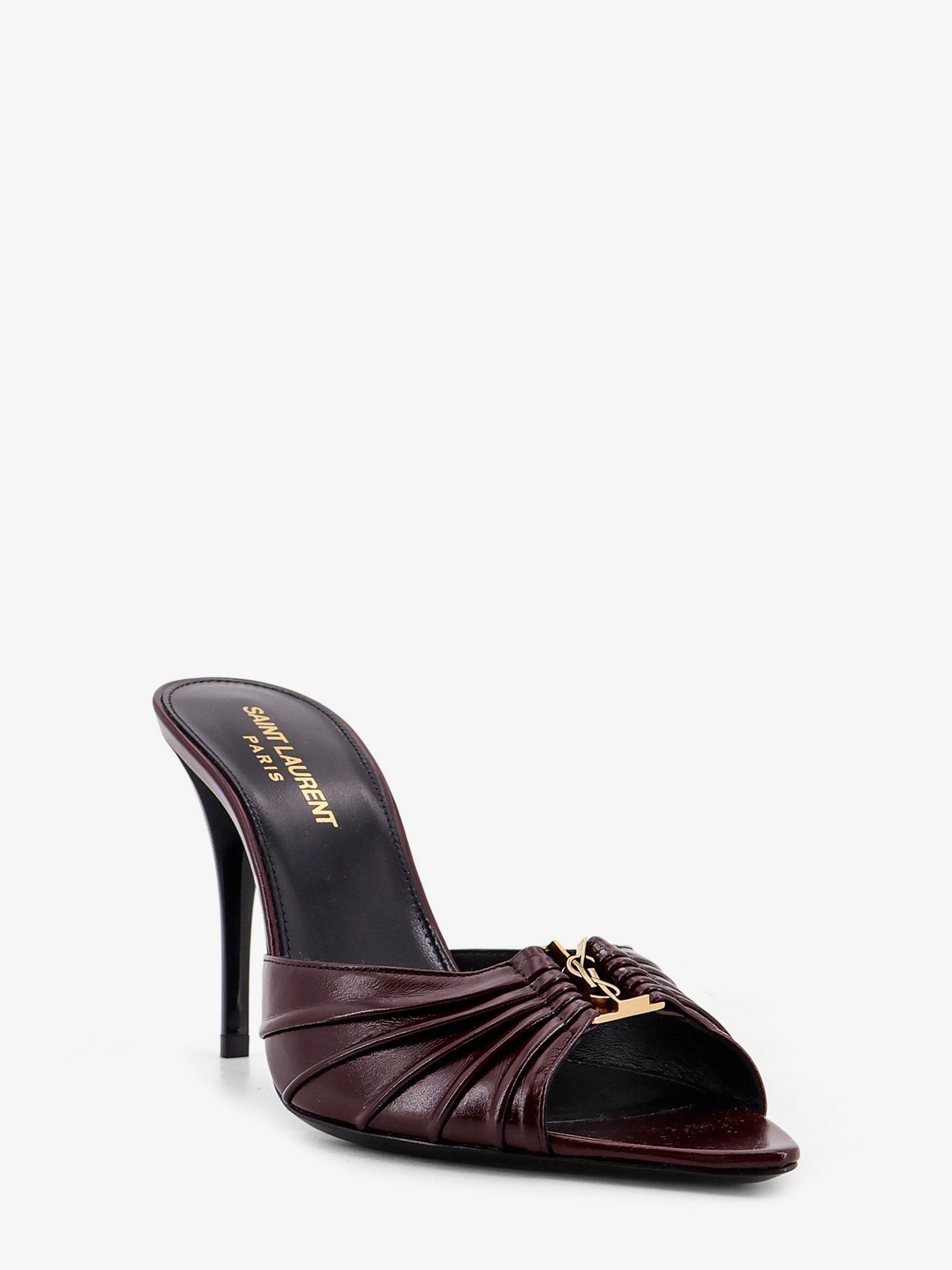 Saint Laurent Paris Babylone 90 Leather Sandals Size US 7.5 / IT 37.5 - 2 Thumbnail