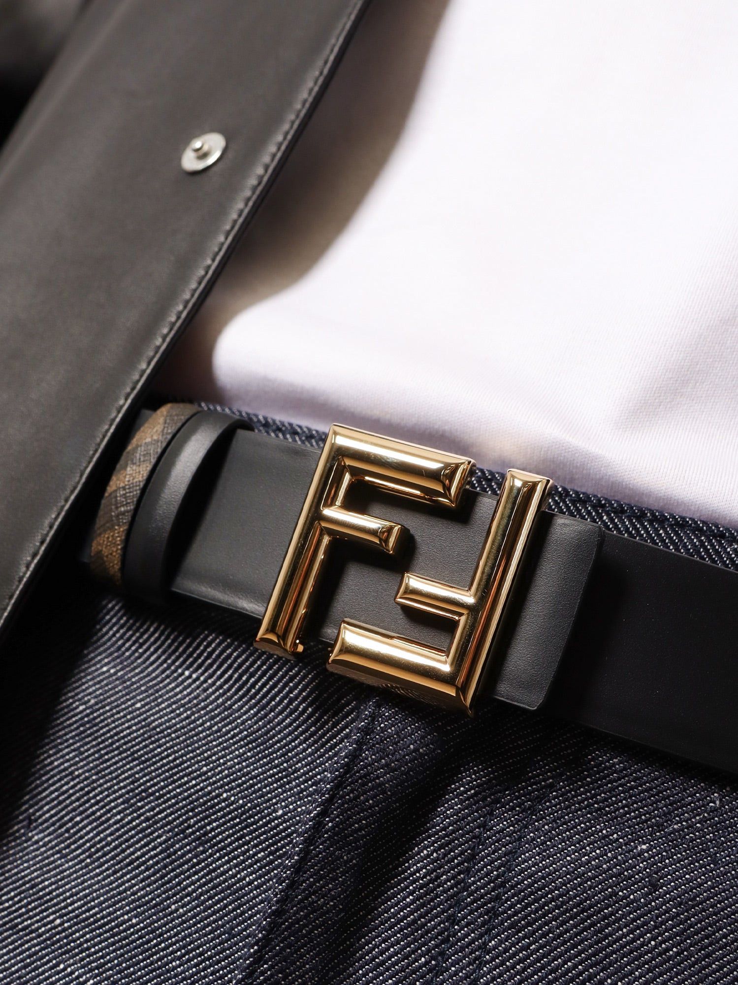 Fendi Rounded Reversible Belt Size ONE SIZE - 3 Thumbnail