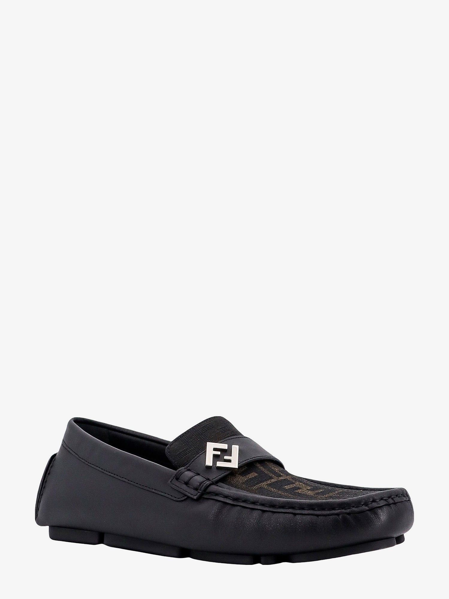 Fendi Leather And Canvas Loafers Size US 7 / EU 40 - 2 Thumbnail