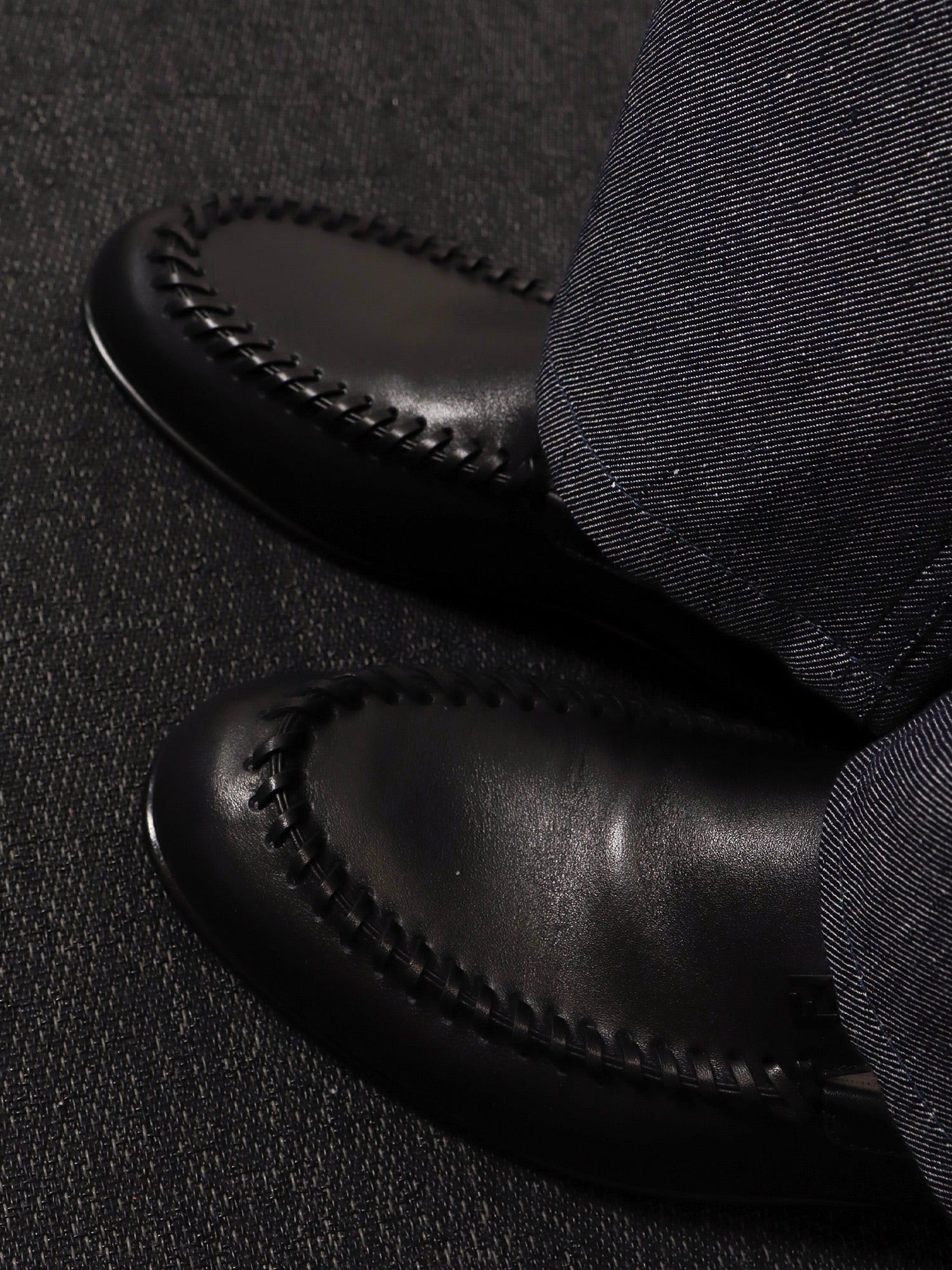 Fendi Leather Loafers With Metal Ff Logo Size US 9.5 / EU 42-43 - 5 Thumbnail