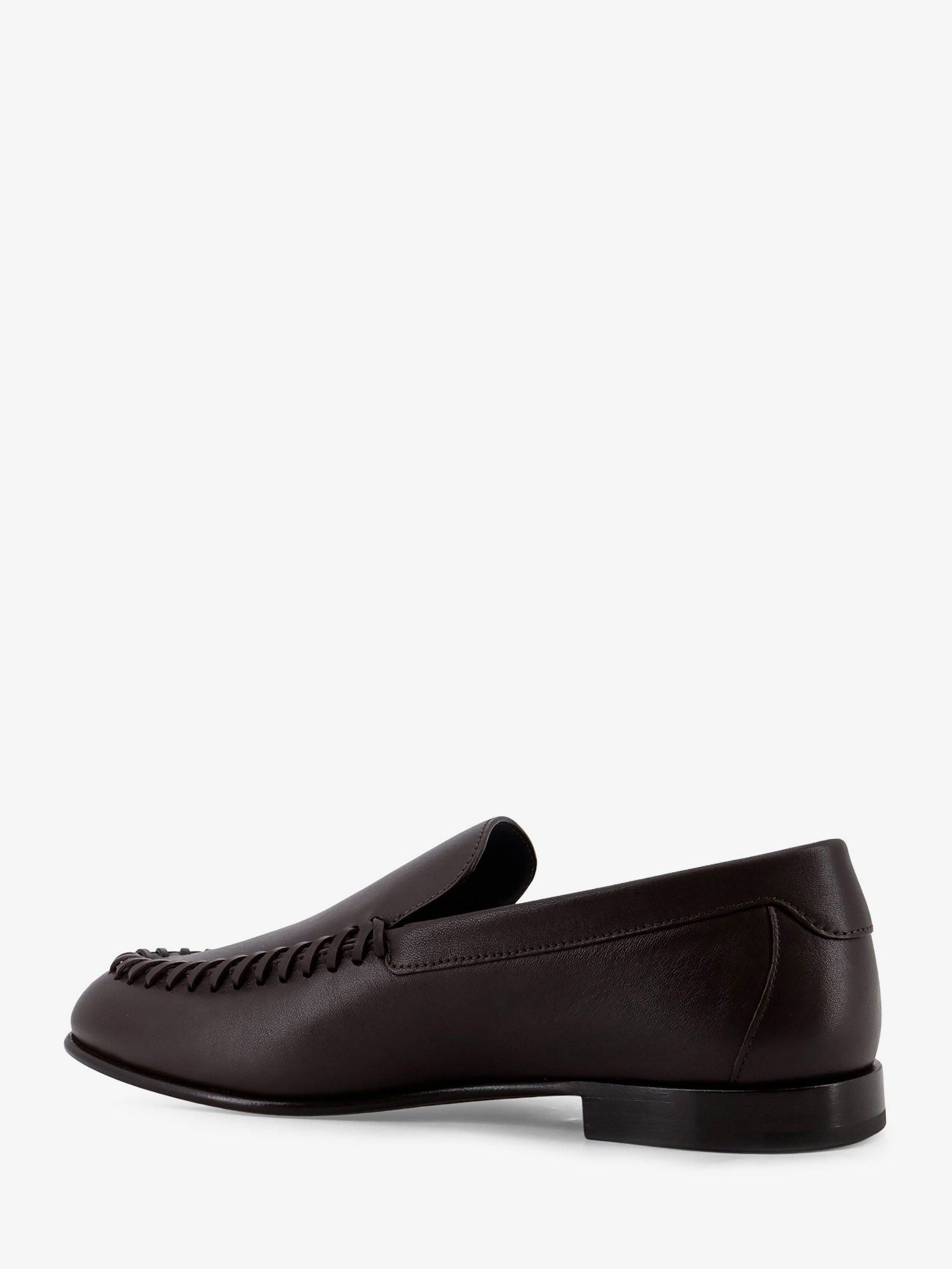 Fendi Leather Loafers With Metal Ff Logo Size US 8.5 / EU 41-42 - 3 Thumbnail