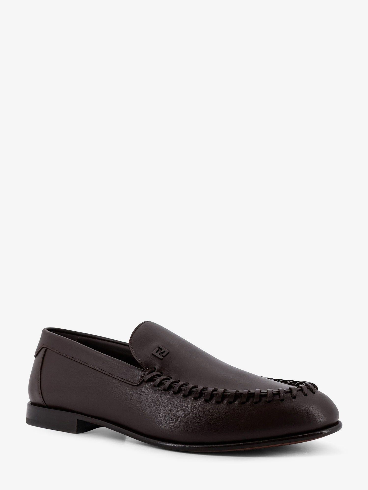 Fendi Leather Loafers With Metal Ff Logo Size US 10.5 / EU 43-44 - 2 Thumbnail