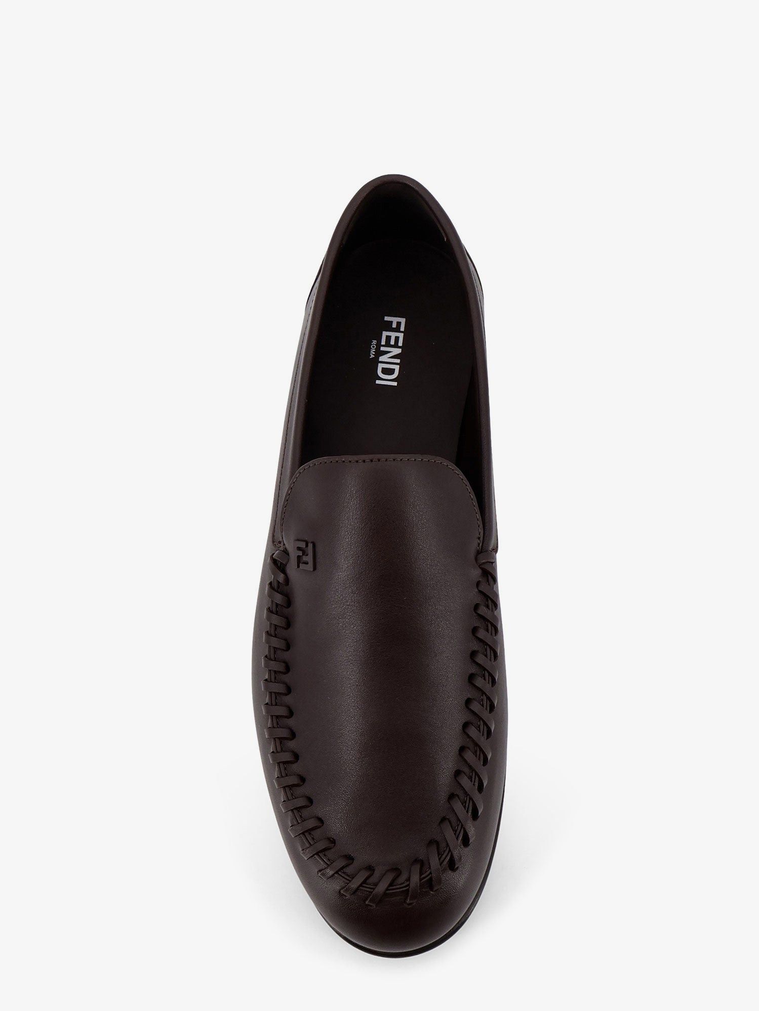 Fendi Leather Loafers With Metal Ff Logo Size US 10.5 / EU 43-44 - 5 Thumbnail