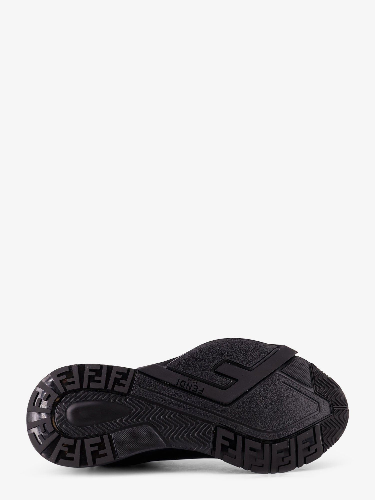 Fendi Leather Flow Sneakers With Ff Jacquard Fabric Inserts Size US 10 / EU 43 - 4 Thumbnail