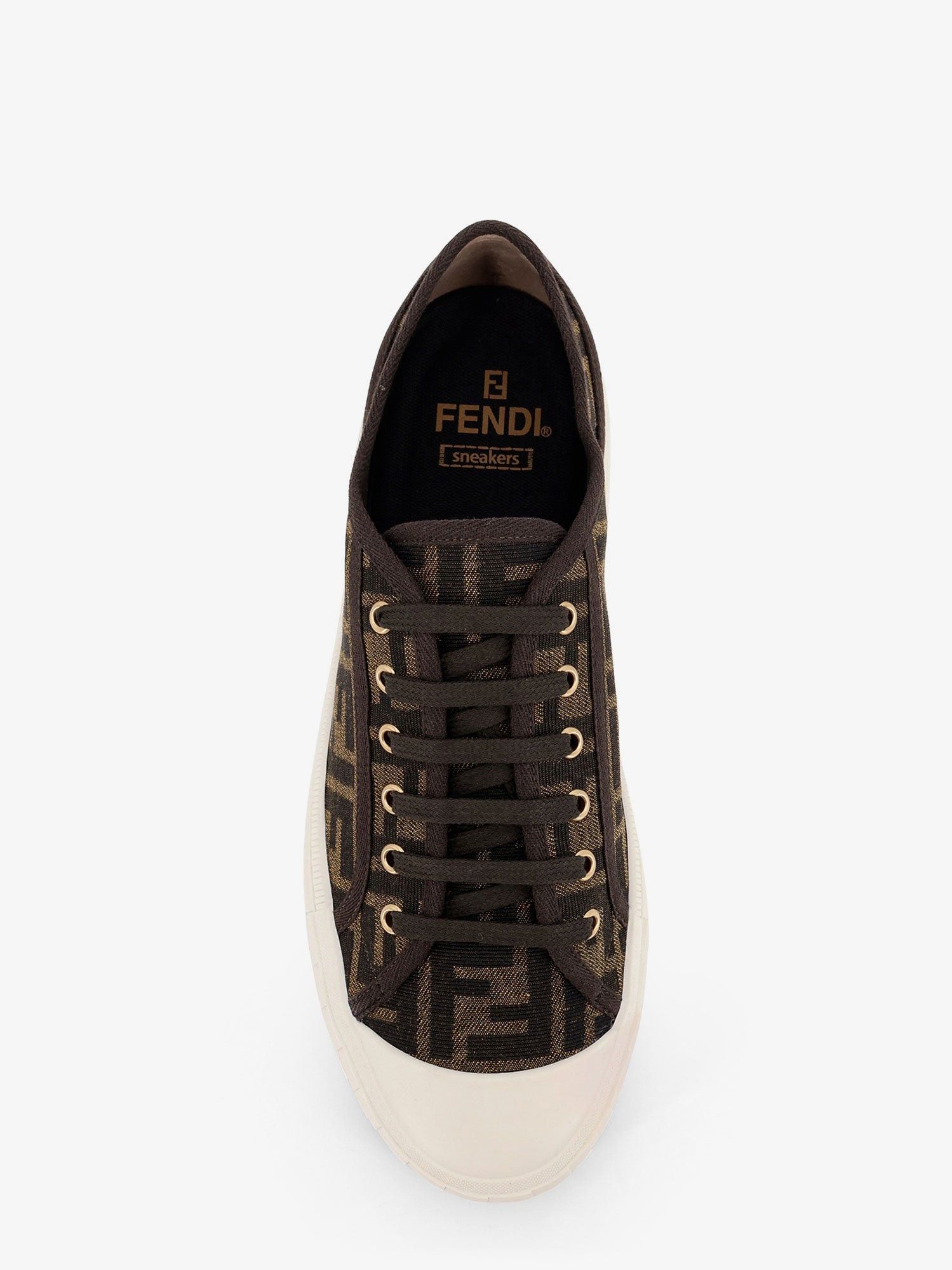 Fendi Fendi Domino Ff Jacquard Fabric Sneakers Size US 9 / EU 42 - 5 Thumbnail