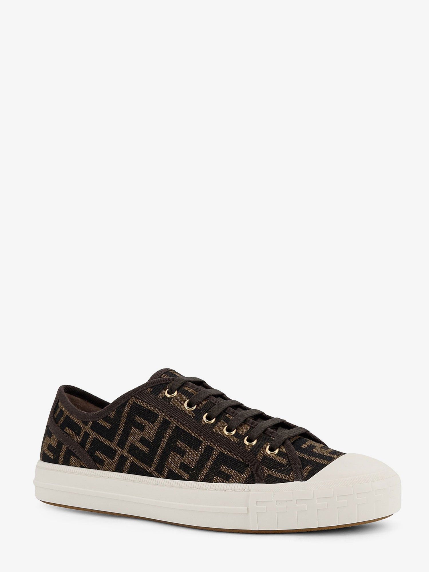 Fendi Fendi Domino Ff Jacquard Fabric Sneakers Size US 9 / EU 42 - 2 Thumbnail