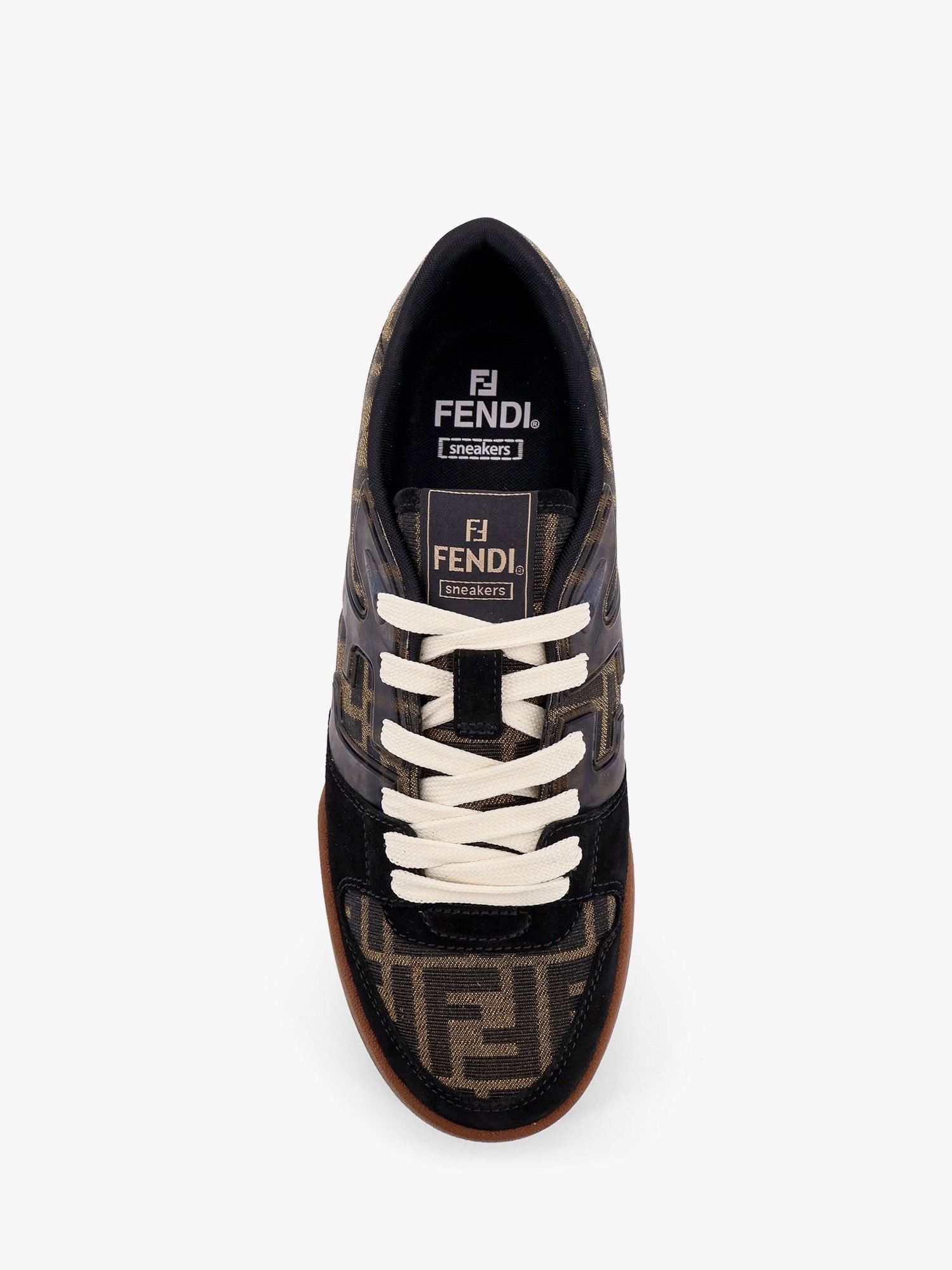 Fendi Fendi Match Ff Jacquard And Suede Sneakers Size US 8.5 / EU 41-42 - 5 Thumbnail