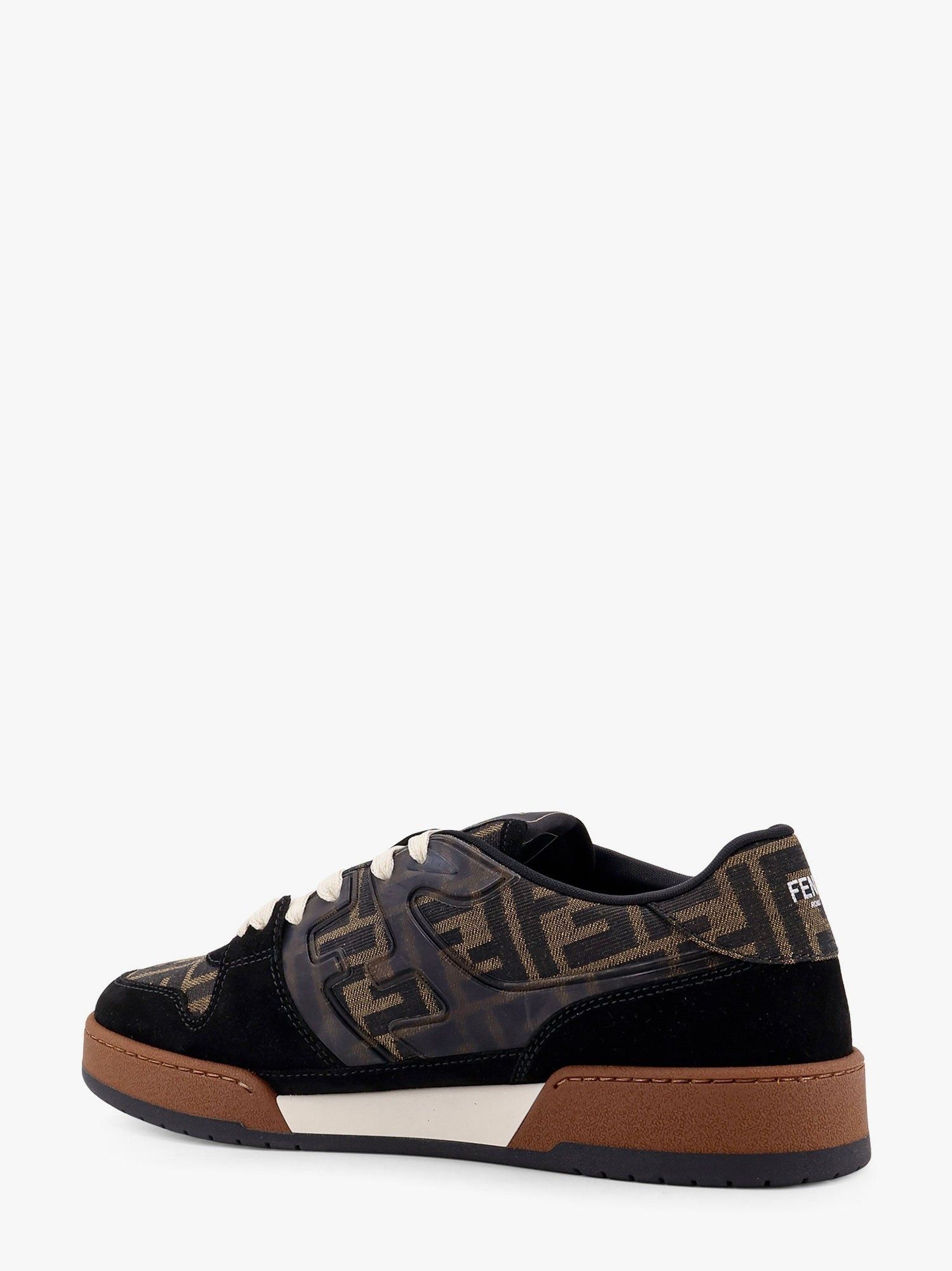 Fendi Fendi Match Ff Jacquard And Suede Sneakers Size US 8.5 / EU 41-42 - 3 Thumbnail
