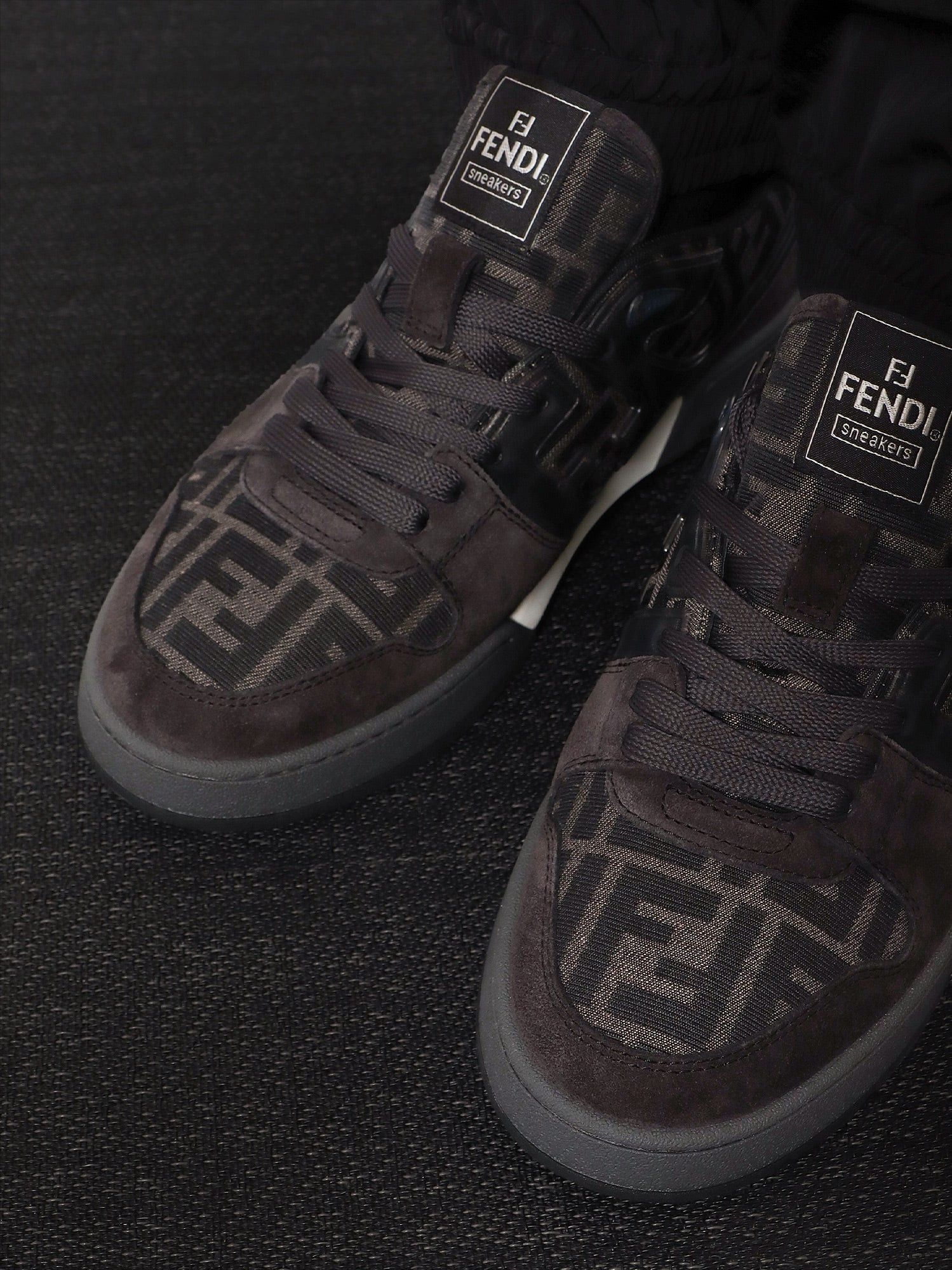 Fendi Fendi Match Sneakers In Ff Jacquard Fabric And Suede Size US 8 / EU 41 - 5 Thumbnail