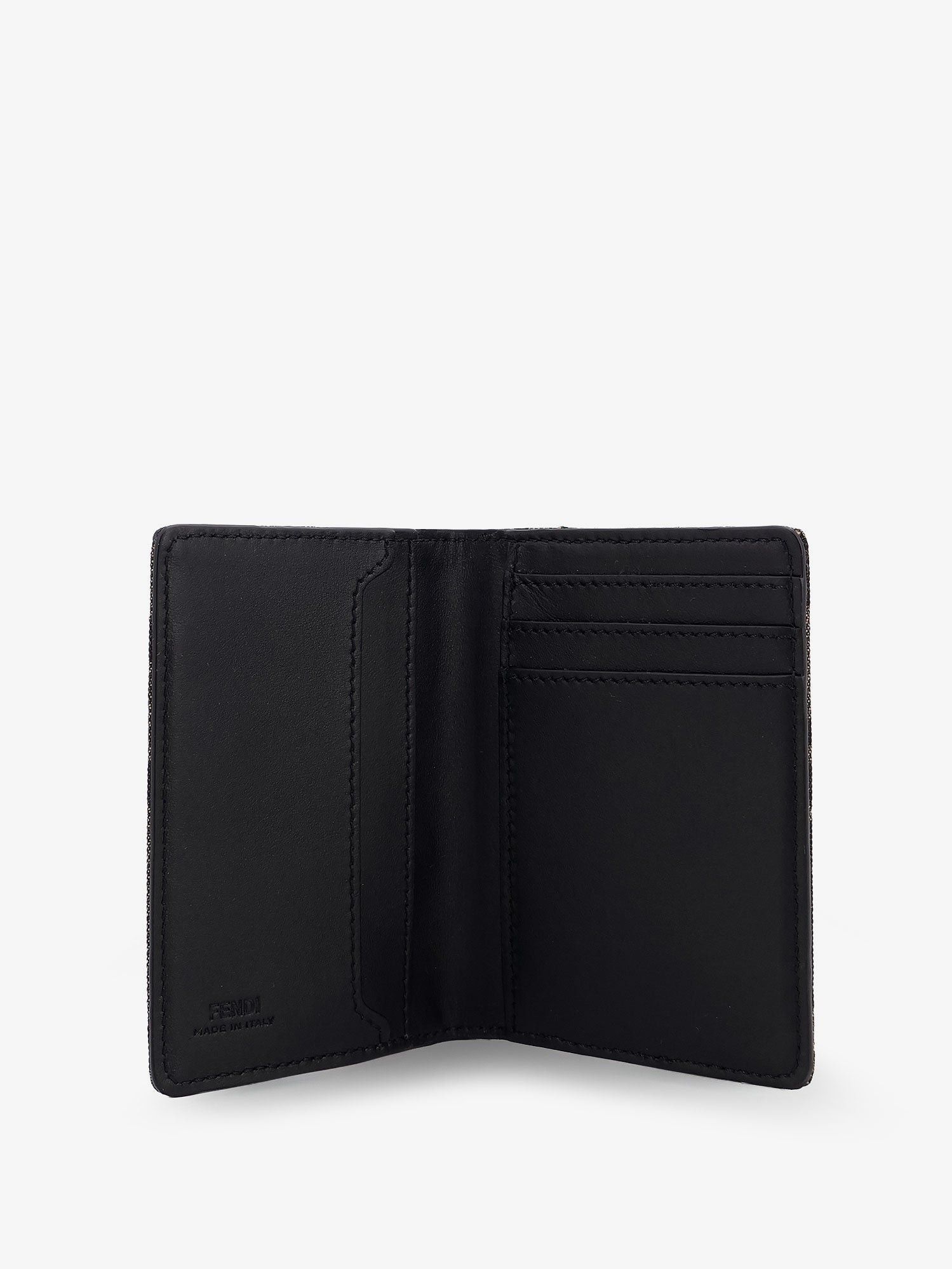 Fendi Ff Fabric Card Holder With Front Logo Size ONE SIZE - 3 Thumbnail