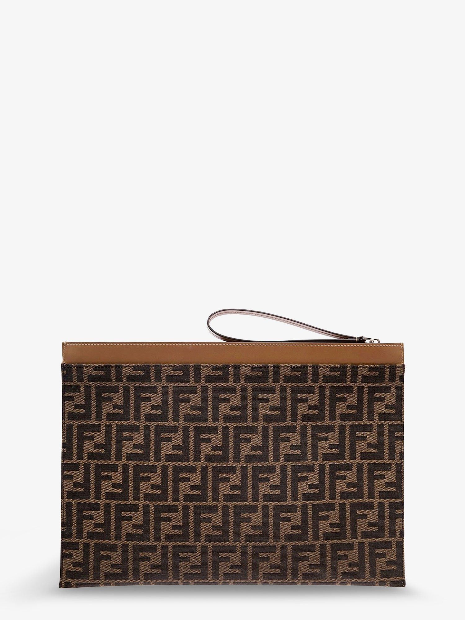 Fendi Ff Jacquard Fabric Flat Pouch Large Size ONE SIZE - 2 Thumbnail