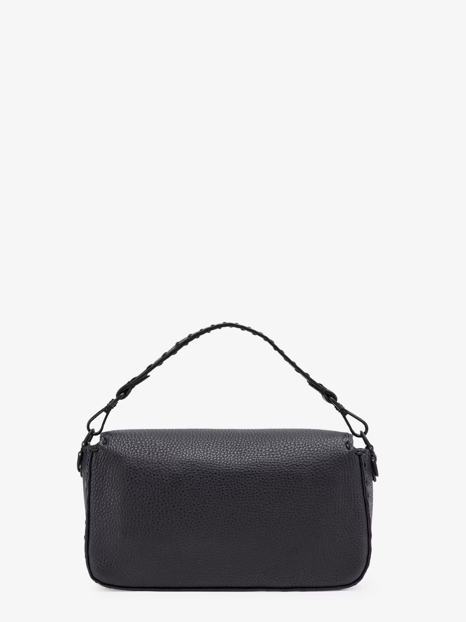 Fendi Baguette Leather Shoulder Bag With Selleria Stitchings Size ONE SIZE - 2 Thumbnail