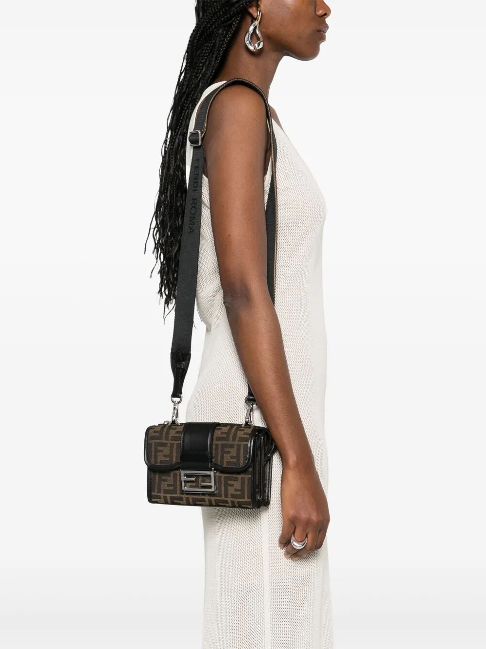 Fendi Baguette Double Jacquard Shoulder Bag Size ONE SIZE - 5 Thumbnail