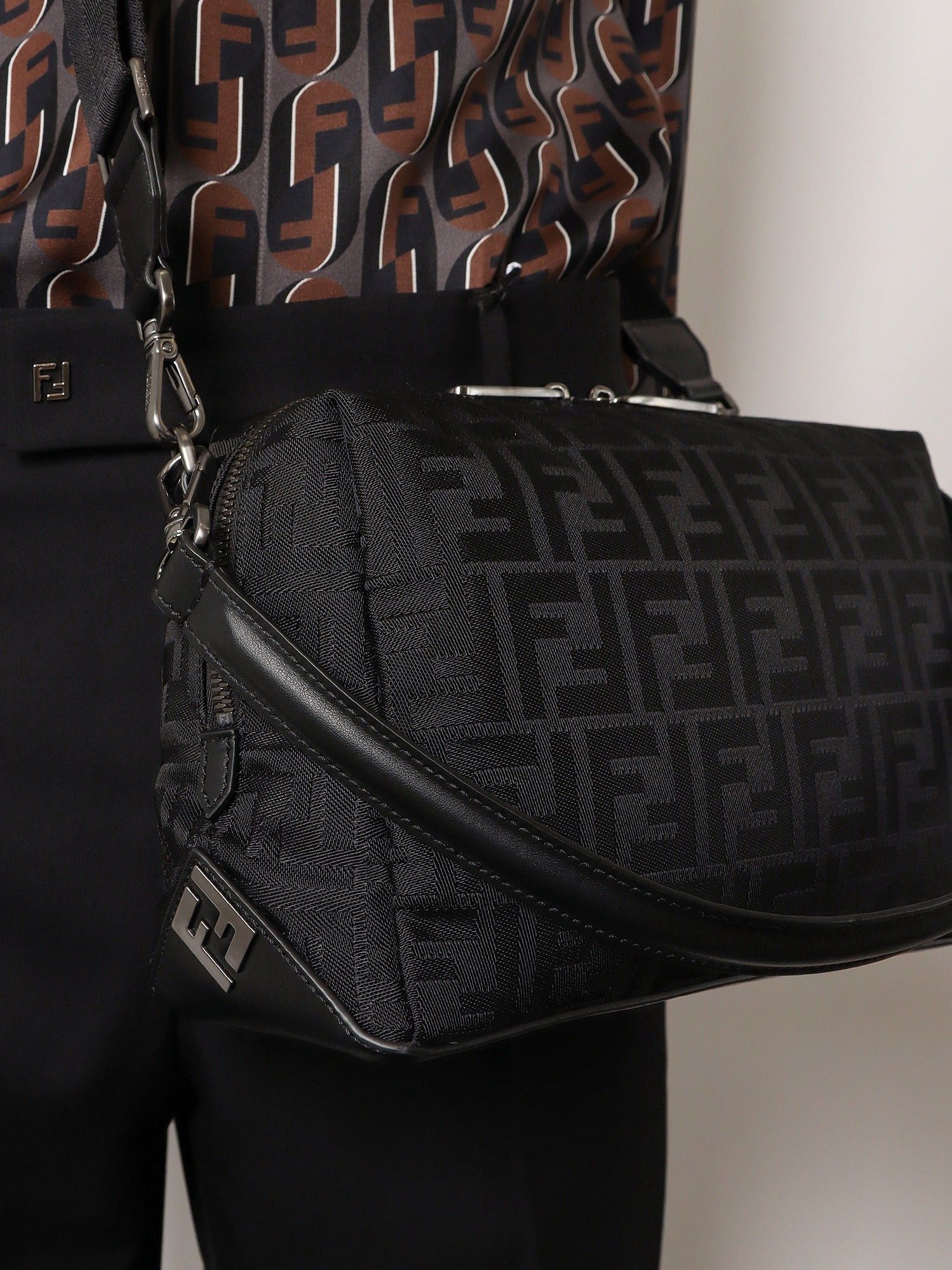 Fendi Fendi Lui Medium Ff Nylon Size ONE SIZE - 2 Thumbnail