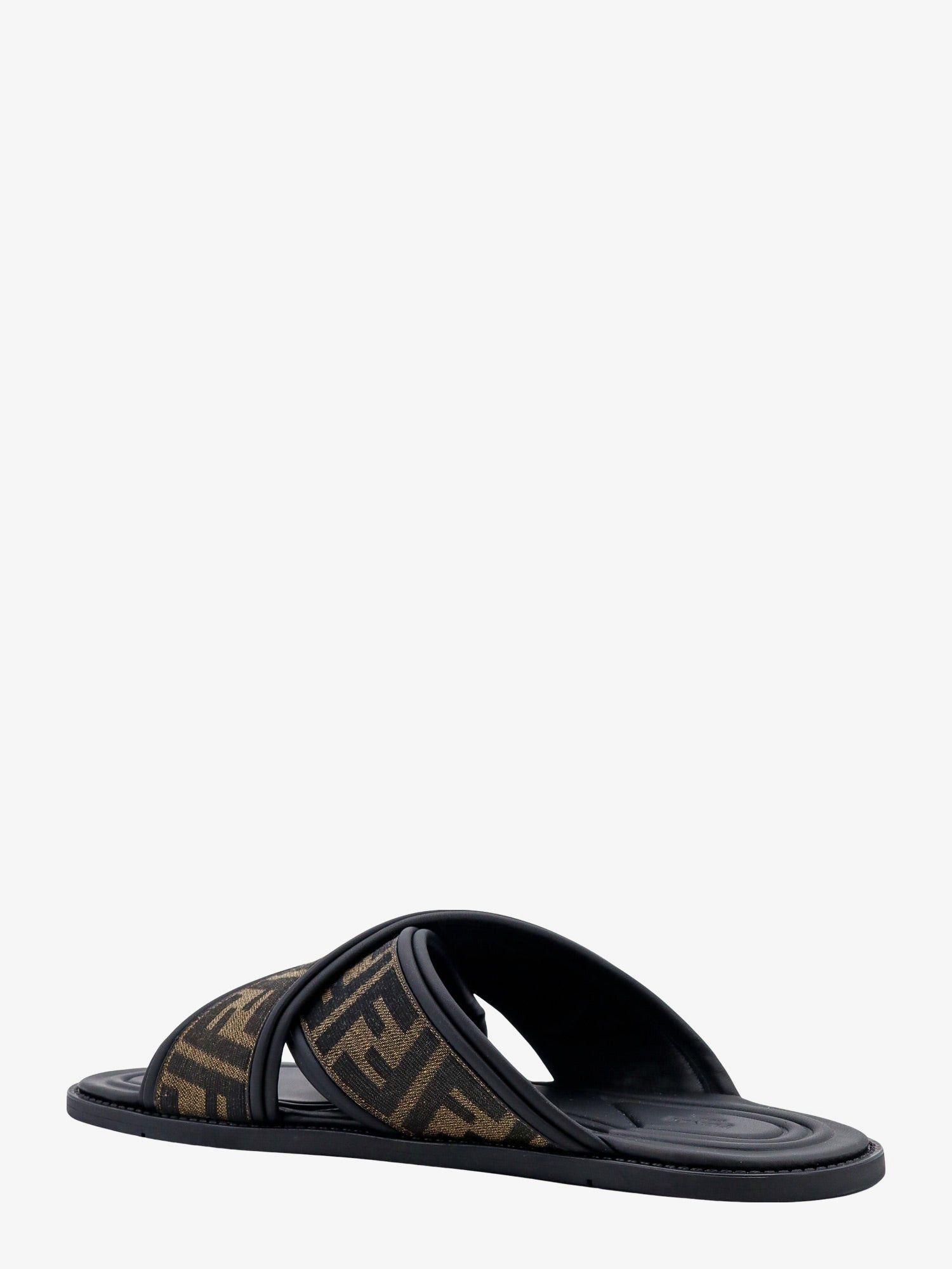Fendi Ff Jacquard Fabric Sandals With Embroidered Logo Size US 9 / EU 42 - 3 Thumbnail