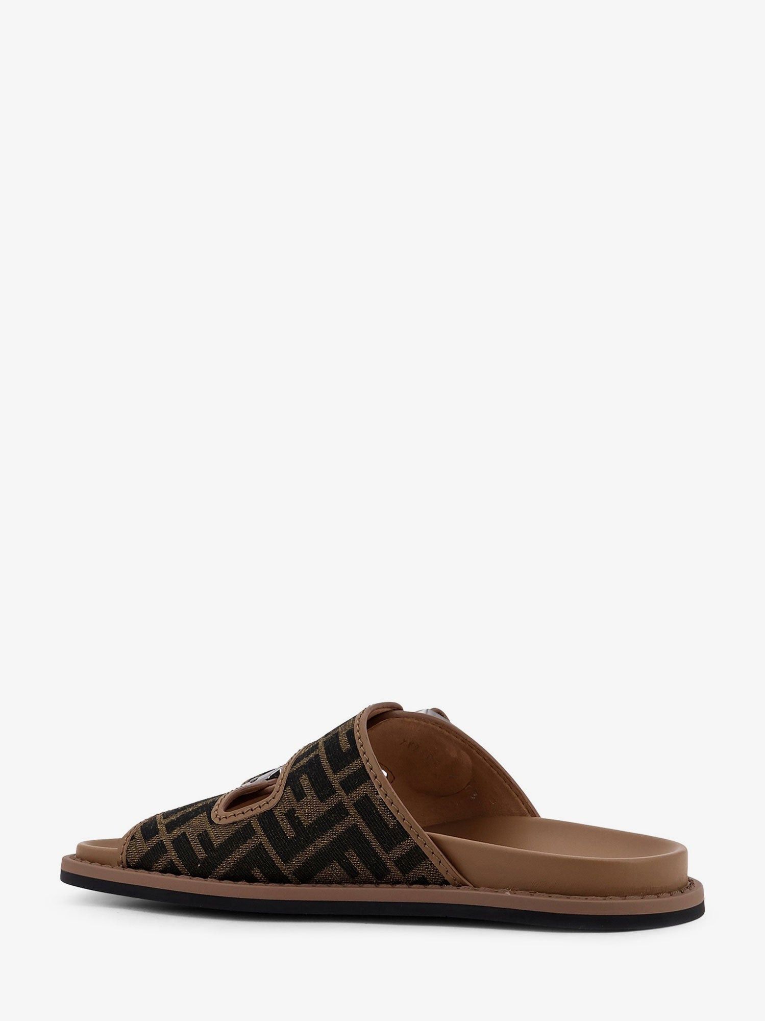 Fendi Feel Sandals In Ff Jacquard Fabric Size US 7 / EU 40 - 3 Thumbnail