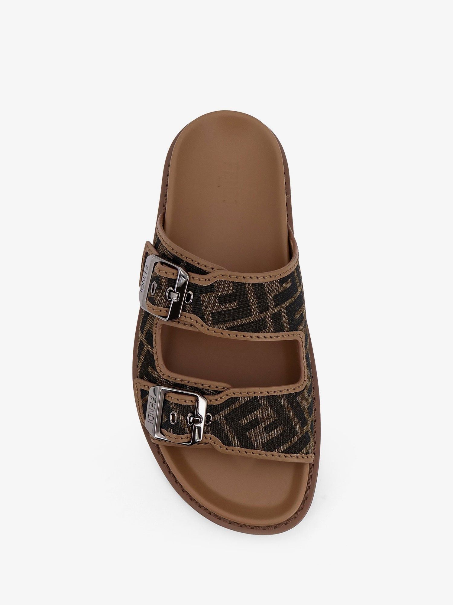 Fendi Feel Sandals In Ff Jacquard Fabric Size US 10 / EU 43 - 5 Thumbnail