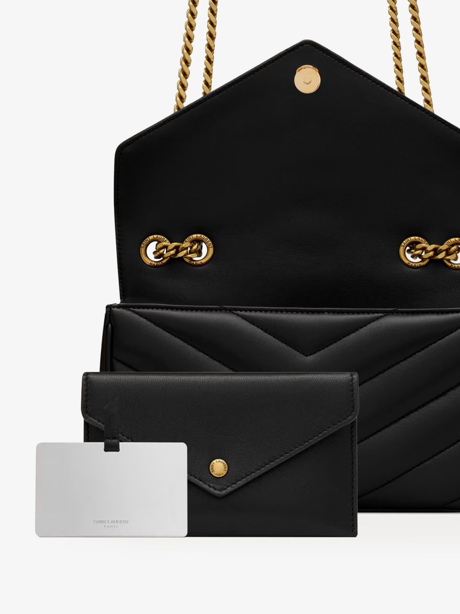 Saint Laurent Paris Loulou Small Matelasse Leather Shoulder Bag Size ONE SIZE - 5 Thumbnail