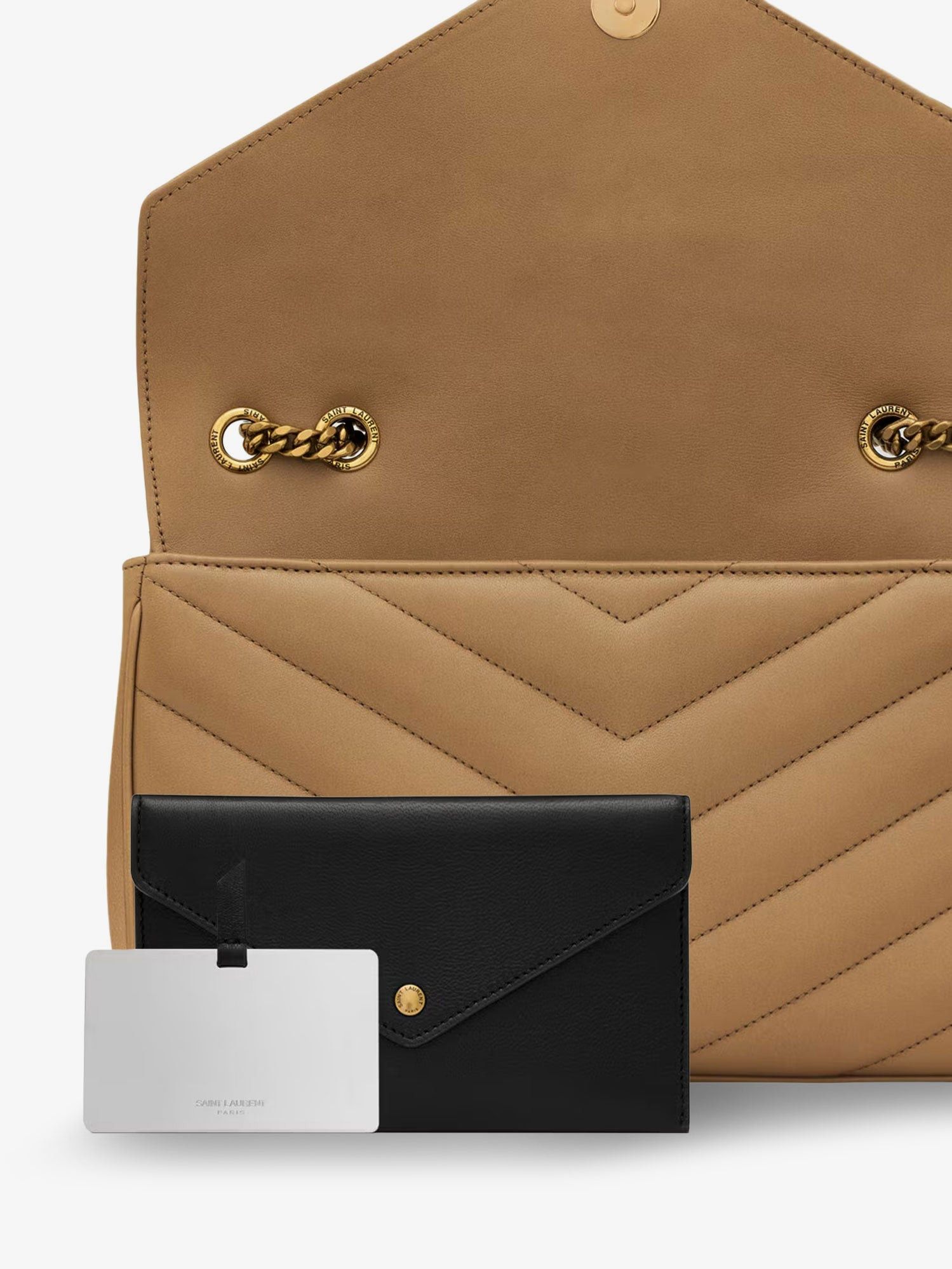 Saint Laurent Paris Loulou Leather Shoulder Bag Size ONE SIZE - 4 Thumbnail
