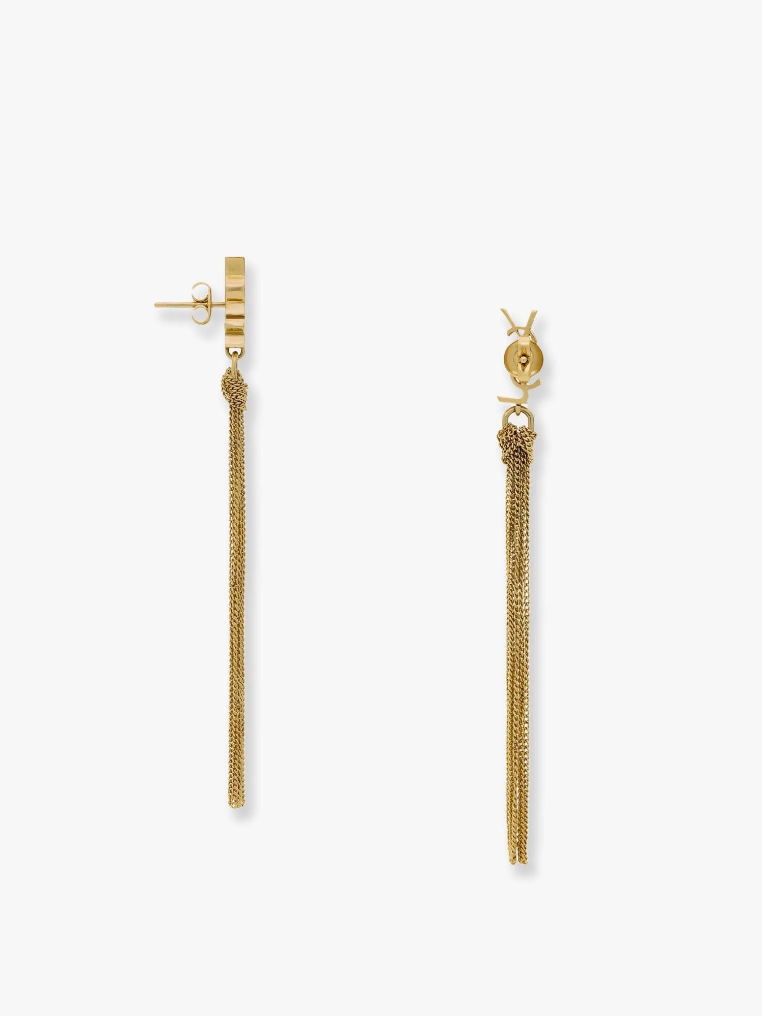 Saint Laurent Paris Cassandre Metal Earrings Size ONE SIZE - 2 Thumbnail