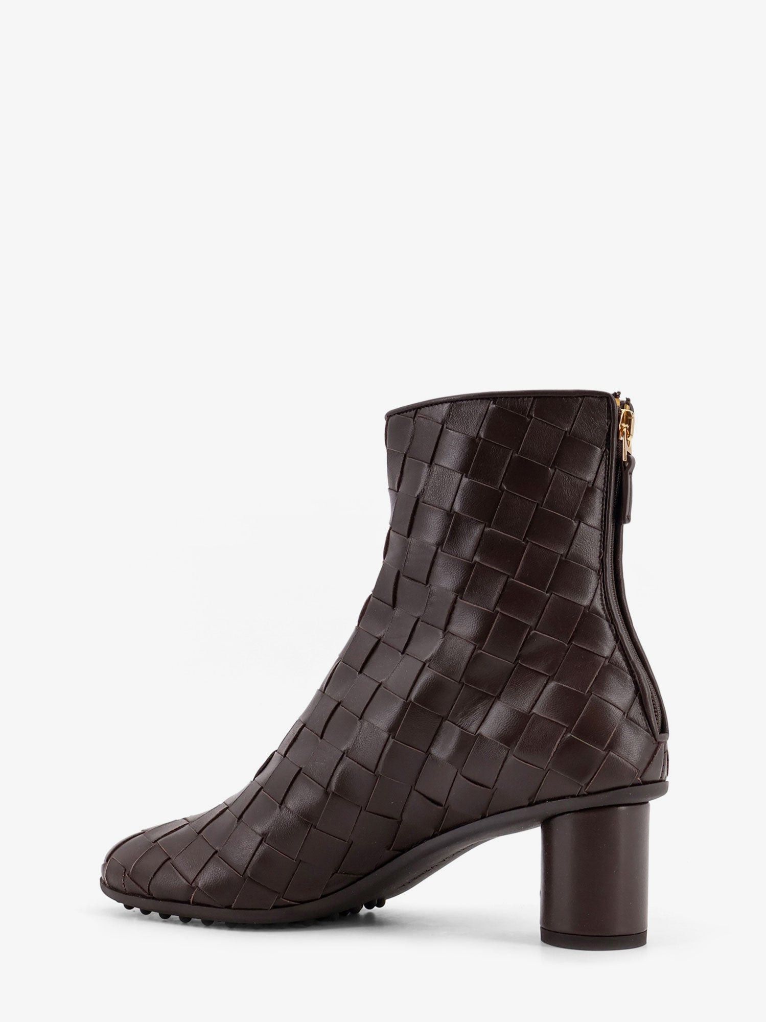 Bottega Veneta Leather Ankle Boots With Intrecciato Motif Size US 6 / IT 36 - 3 Thumbnail