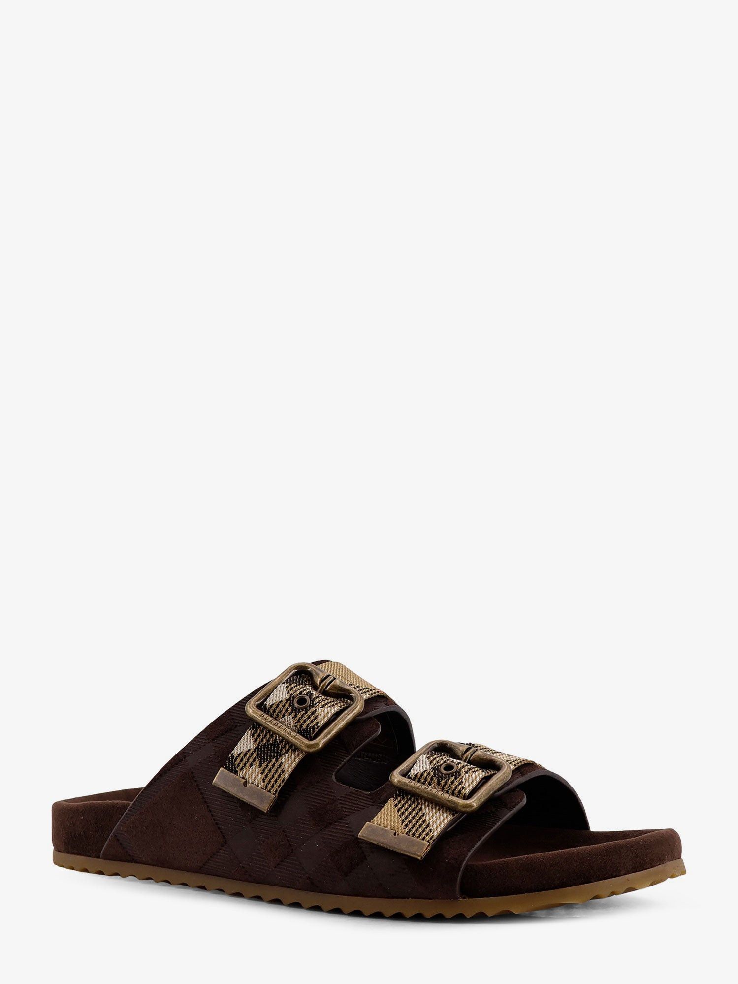 Burberry Urchin Suede And Synthetic Fabric Sandals Size US 6 / IT 36 - 2 Thumbnail