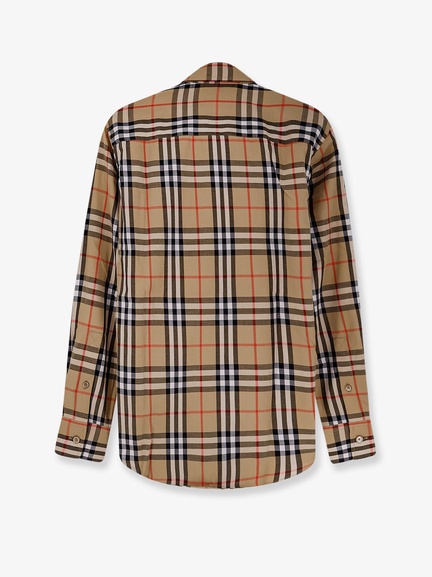 Burberry Emma Cotton Shirt With Check Pattern Size XS / US 0-2 / IT 36-38 - 2 Thumbnail