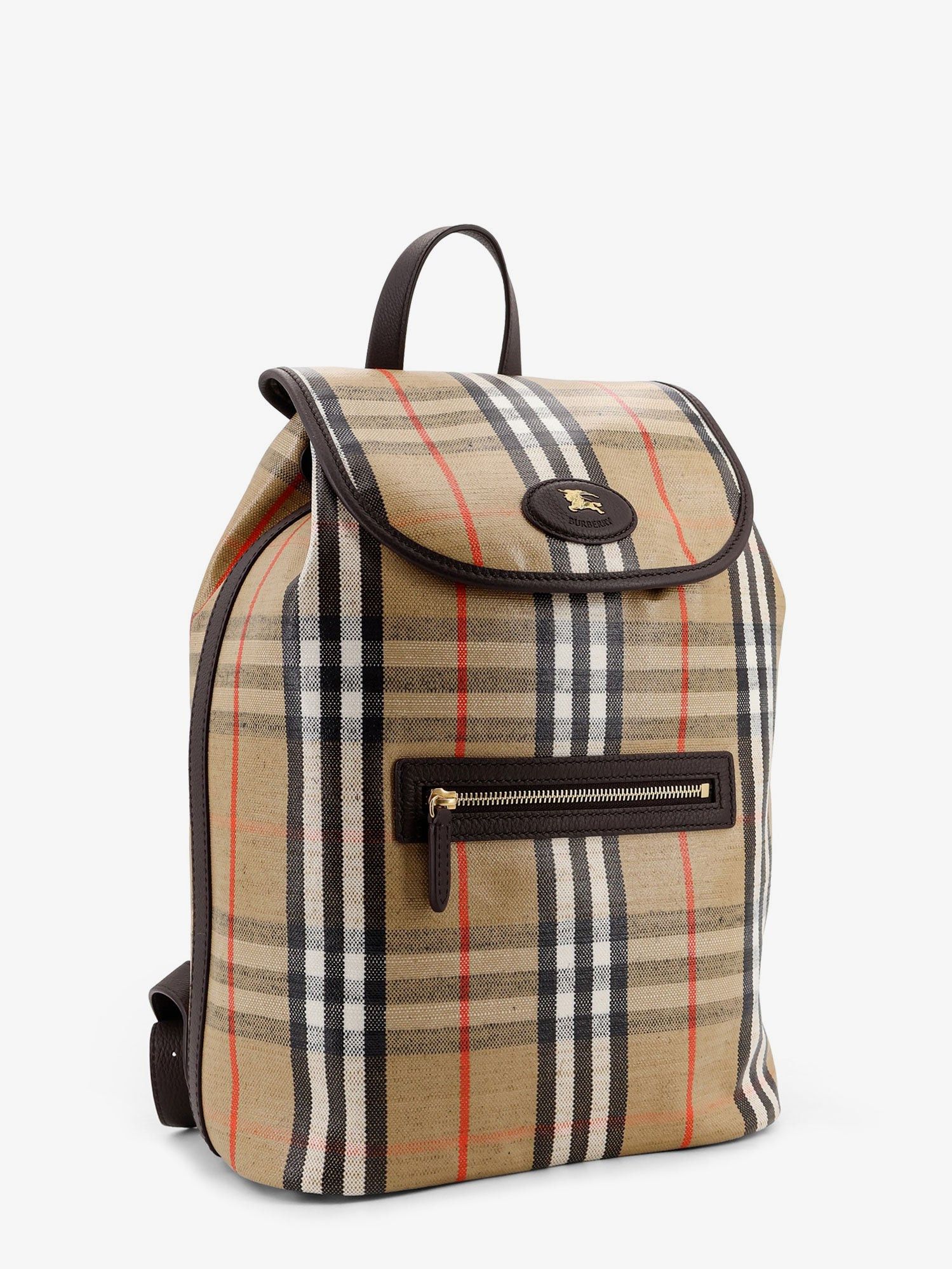 Burberry Highlands Coated Canvas Backpack With Front Logo Size ONE SIZE - 3 Thumbnail