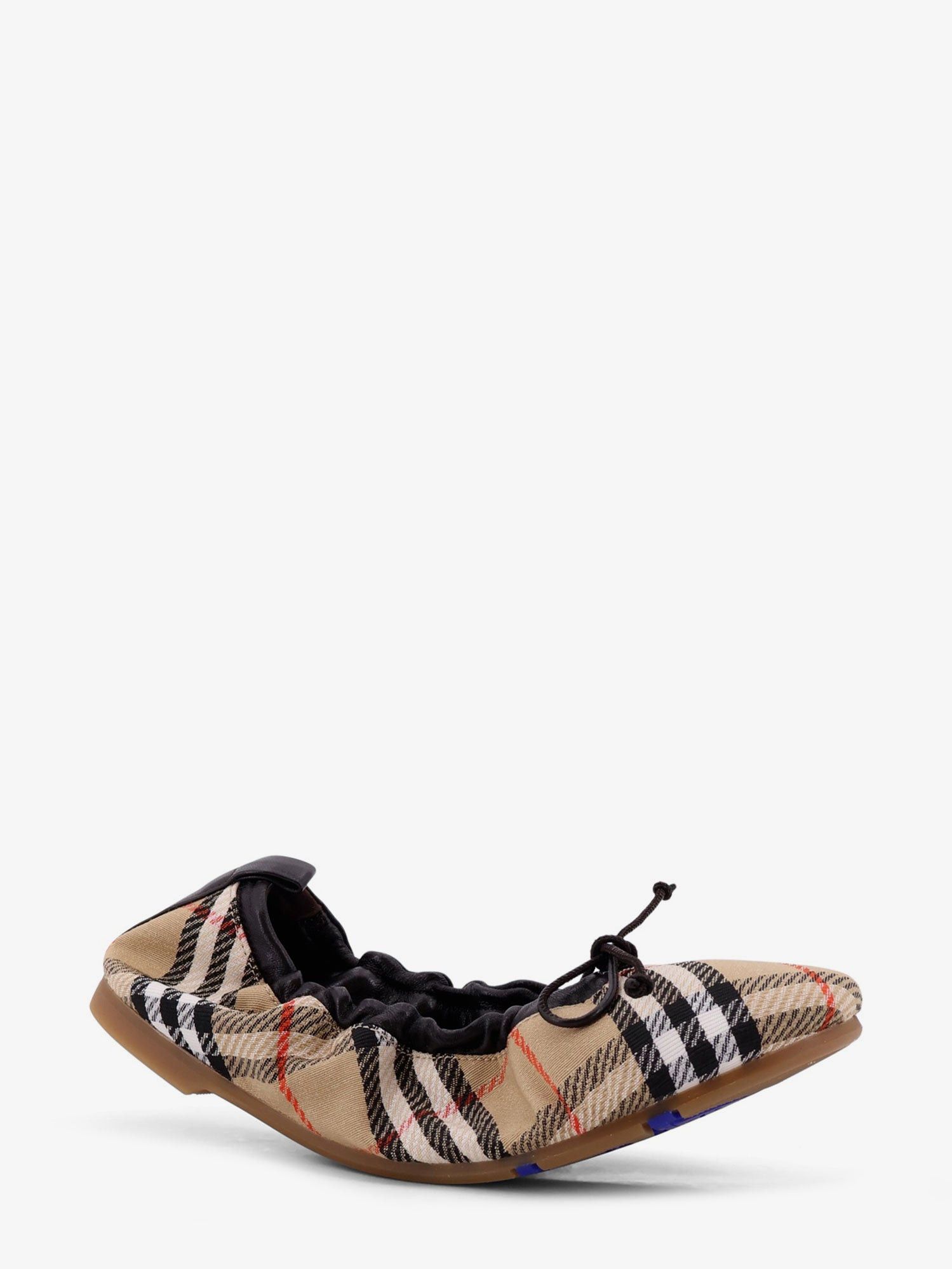 Burberry Fawn Ballerinas With Traditional Check Motif Size US 7 / IT 37 - 2 Thumbnail