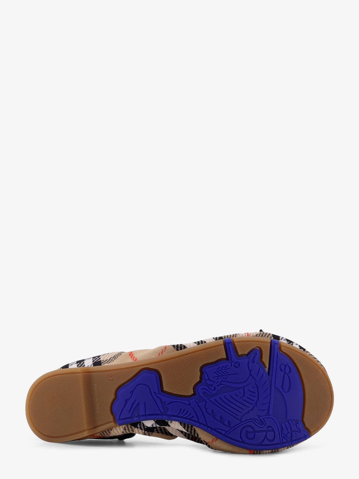 Burberry Fawn Ballerinas With Traditional Check Motif Size US 7 / IT 37 - 4 Thumbnail