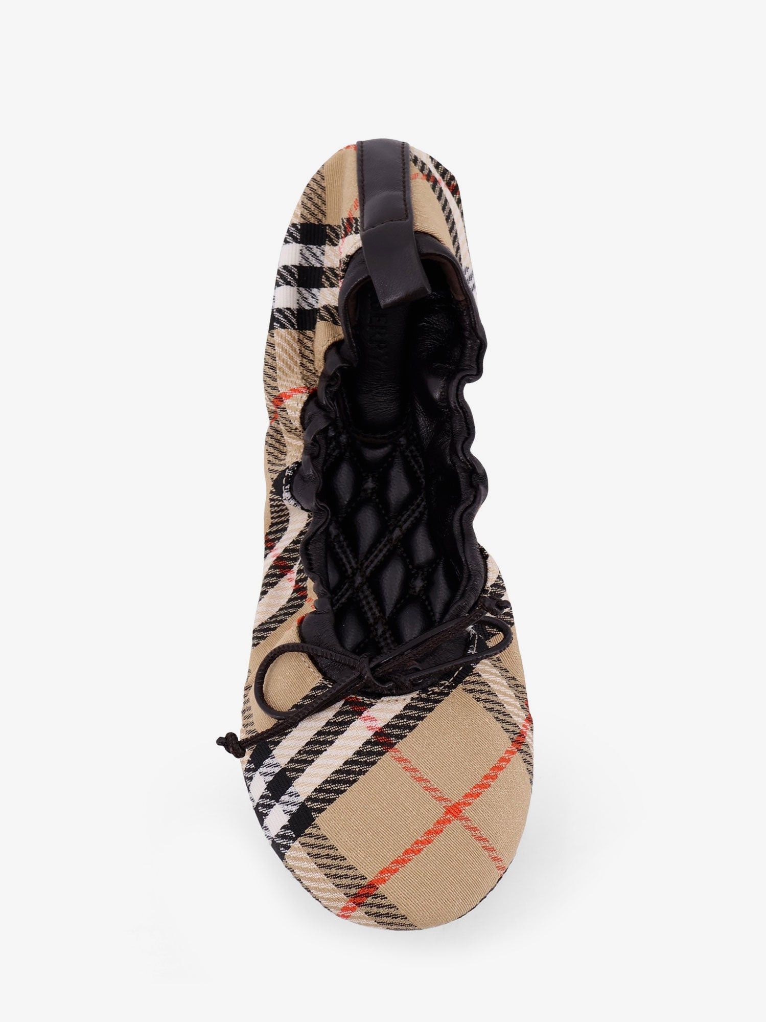 Burberry Fawn Ballerinas With Traditional Check Motif Size US 10 / IT 40 - 5 Thumbnail