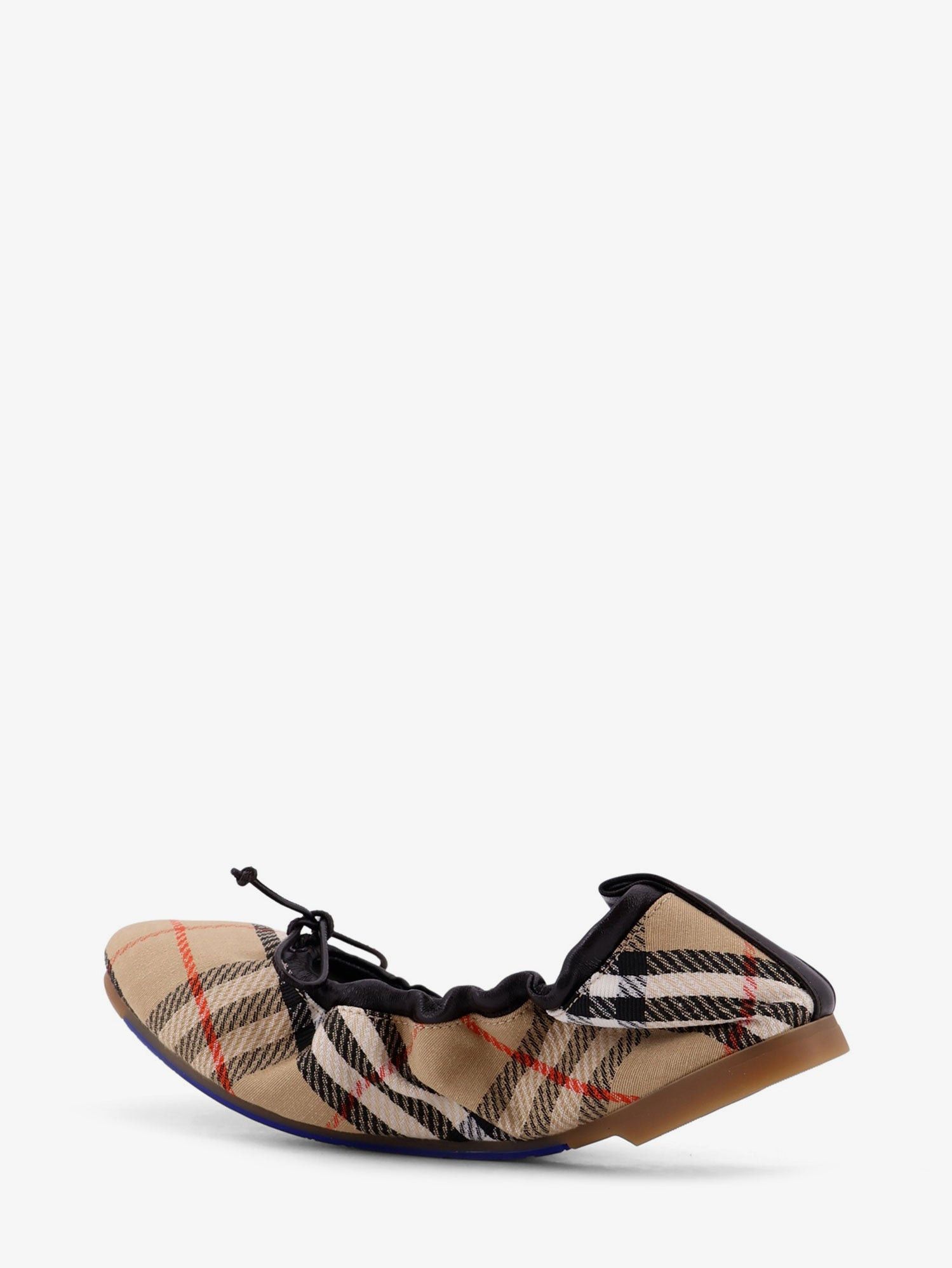Burberry Fawn Ballerinas With Traditional Check Motif Size US 10 / IT 40 - 3 Thumbnail