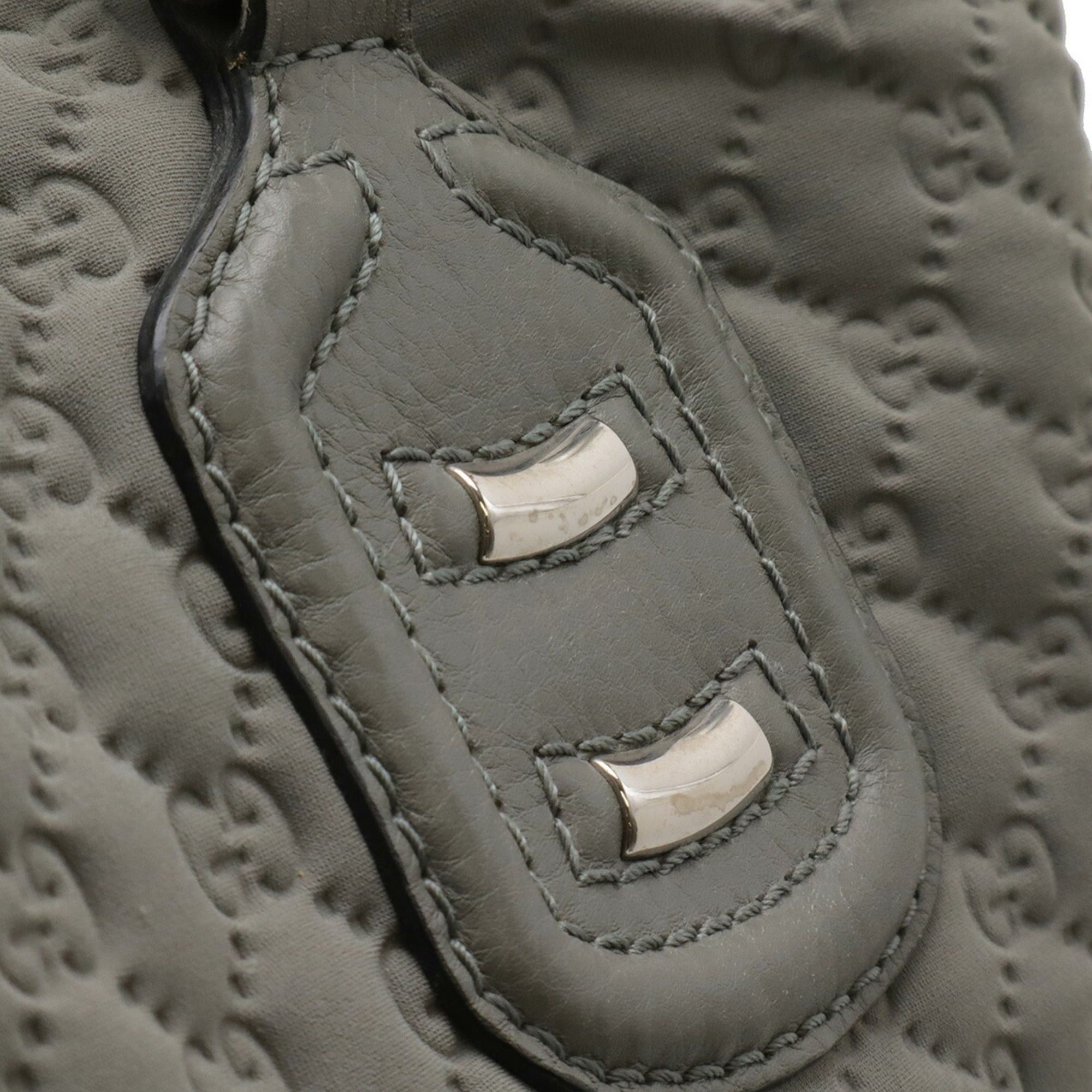 Gucci GUCCI GG Neoprene Tote Bag, Shoulder Tote, Nylon Leather, Light Gray, 241102 Size ONE SIZE - 6 Thumbnail
