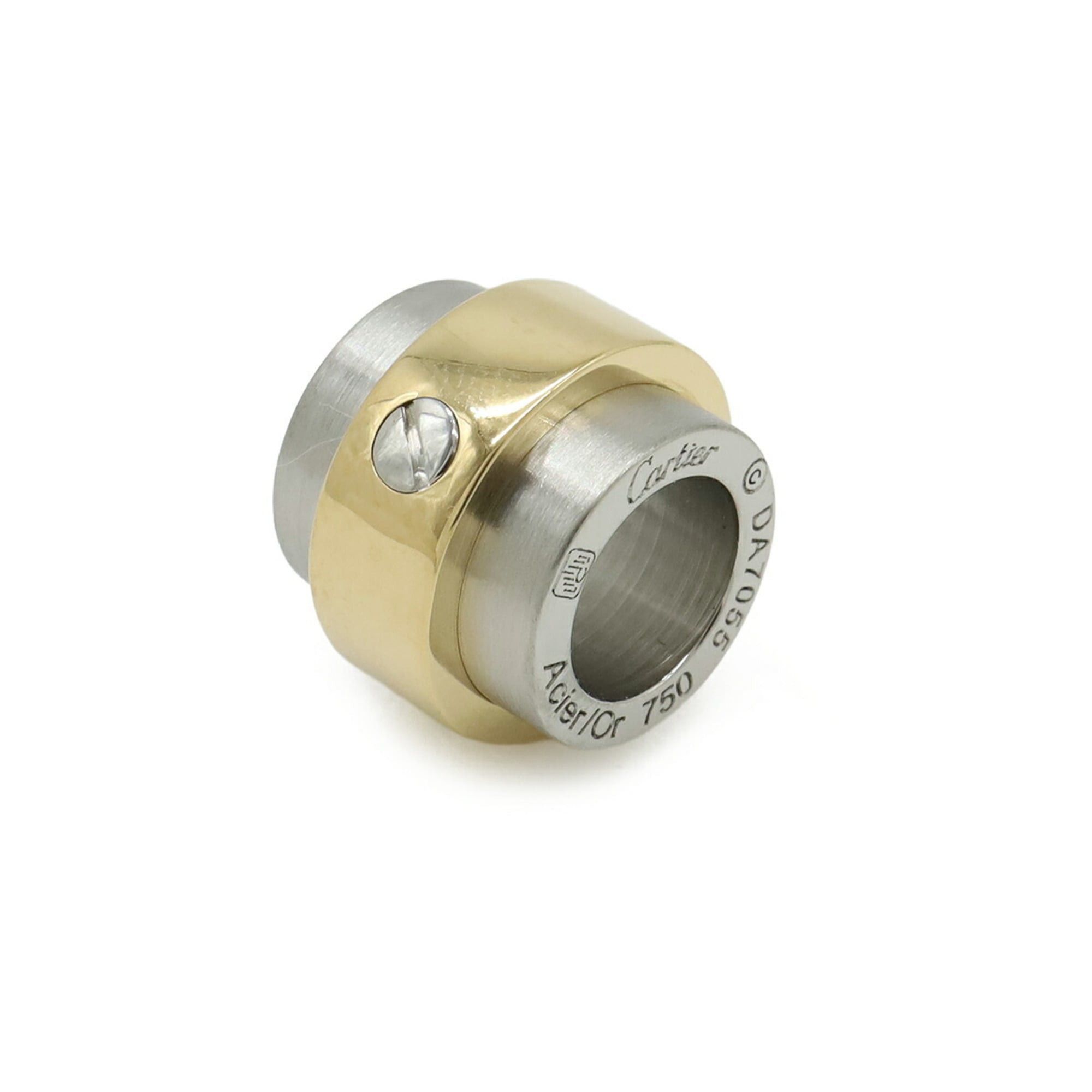 Cartier Cartier Santos 100 pendant top/head/charm, 18K yellow gold (KYG) and stainless steel (SS). Size ONE SIZE - 2 Thumbnail