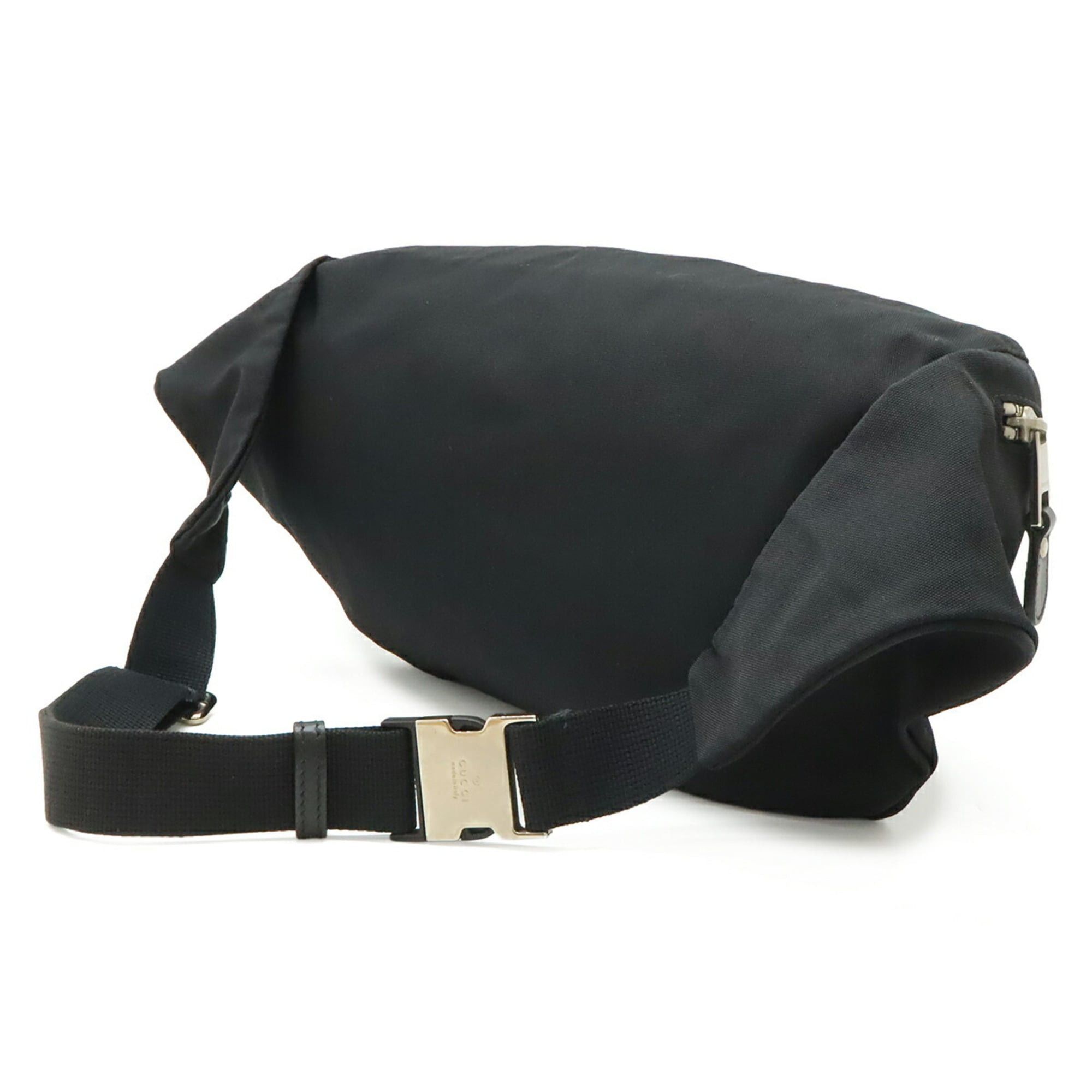 Gucci GUCCI bag, body waist pouch, hip nylon canvas, black, 246409 Size ONE SIZE - 3 Thumbnail