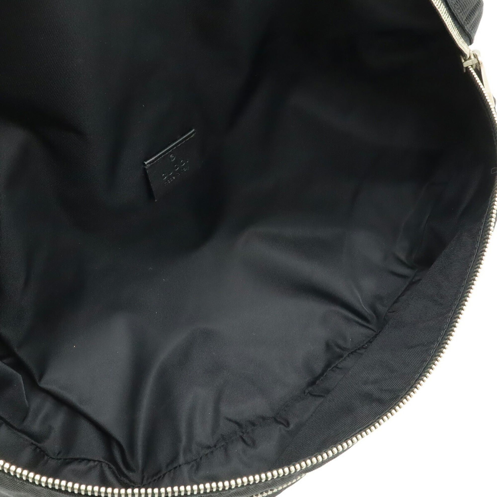 Gucci GUCCI bag, body waist pouch, hip nylon canvas, black, 246409 Size ONE SIZE - 7 Thumbnail
