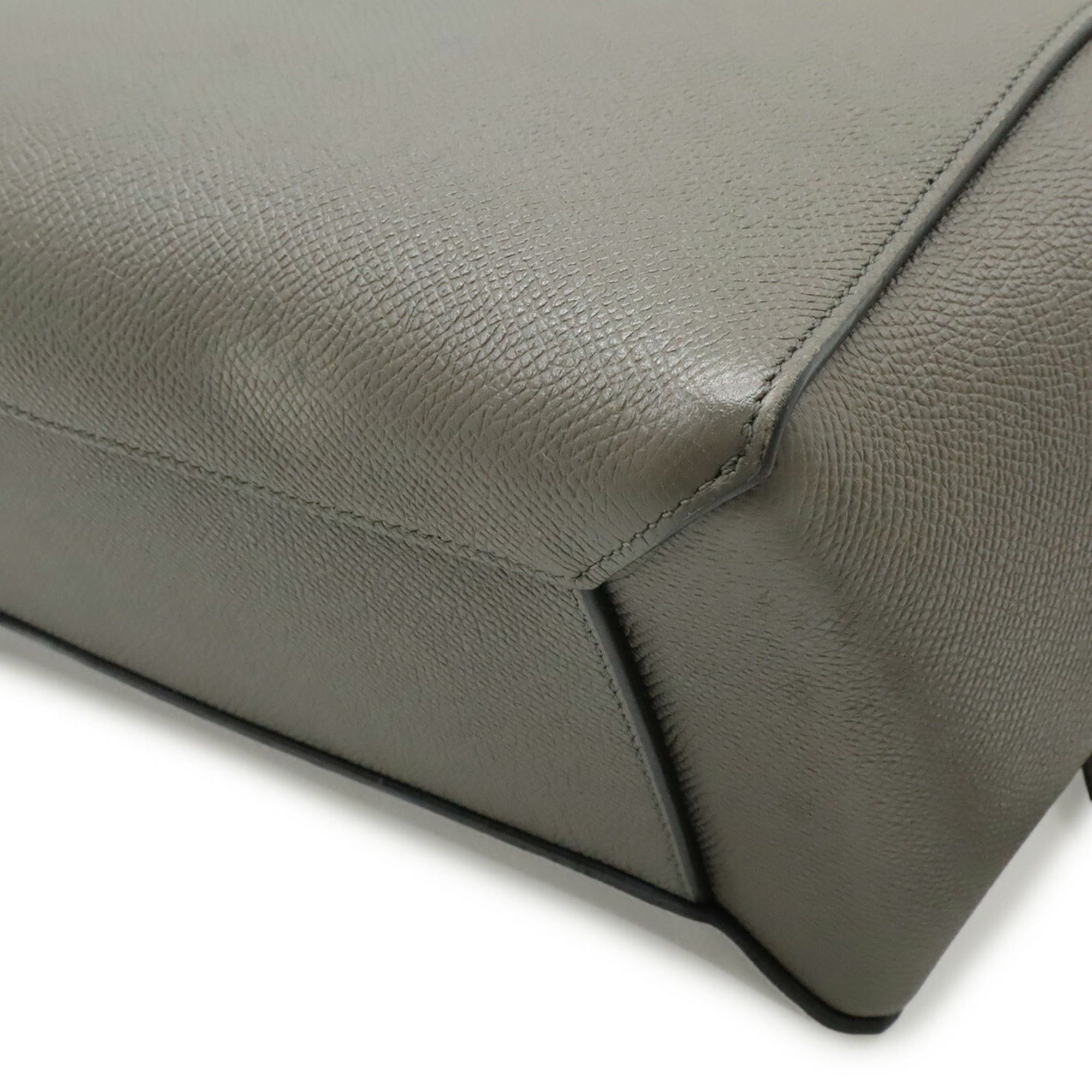 Celine CELINE Belt Bag Micro Handbag Shoulder Leather Gray 189153 Size ONE SIZE - 4 Thumbnail