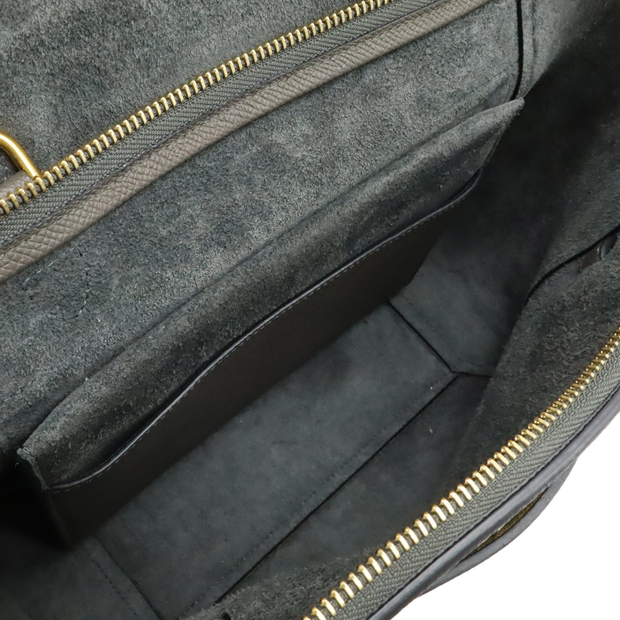 Celine CELINE Belt Bag Micro Handbag Shoulder Leather Gray 189153 Size ONE SIZE - 7 Thumbnail
