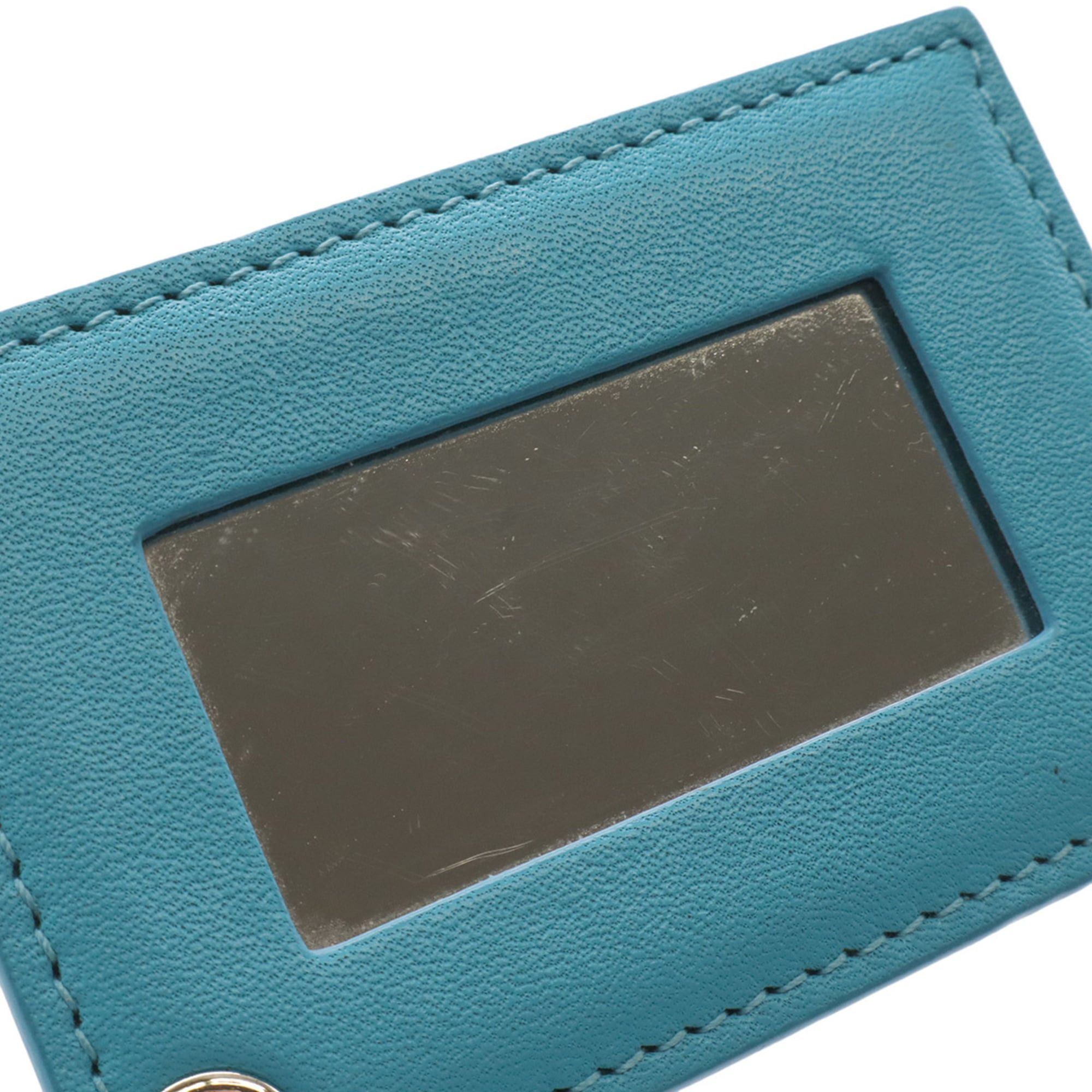 Balenciaga BALENCIAGA Paper Triple XS Shoulder Bag, Pouch, Clutch Leather, Turquoise Blue, Item Number 357321 Size ONE SIZE - 10 Thumbnail
