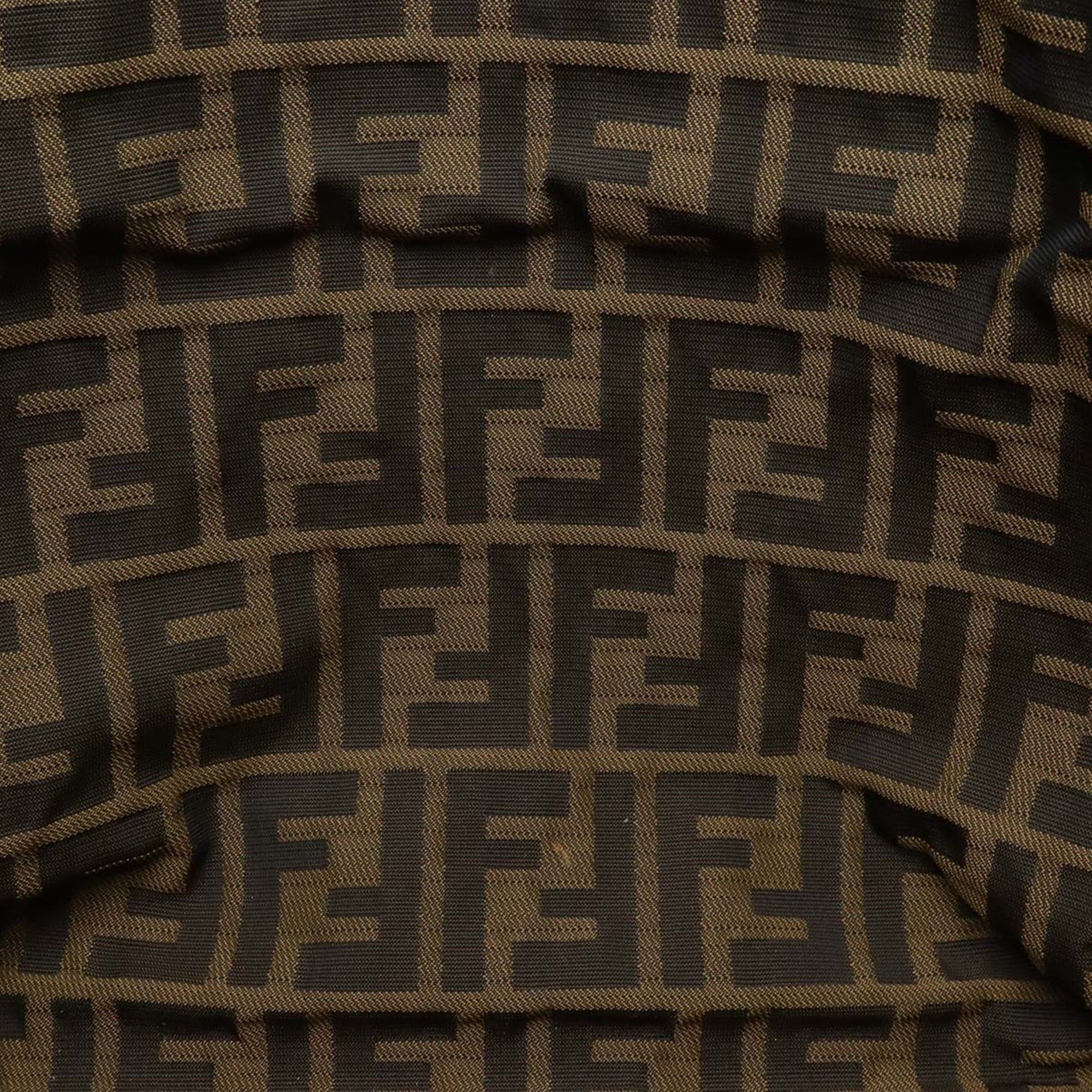 Fendi FENDI Zucca pattern tote bag, shoulder leather, dark brown, 8BH192 Size ONE SIZE - 8 Thumbnail