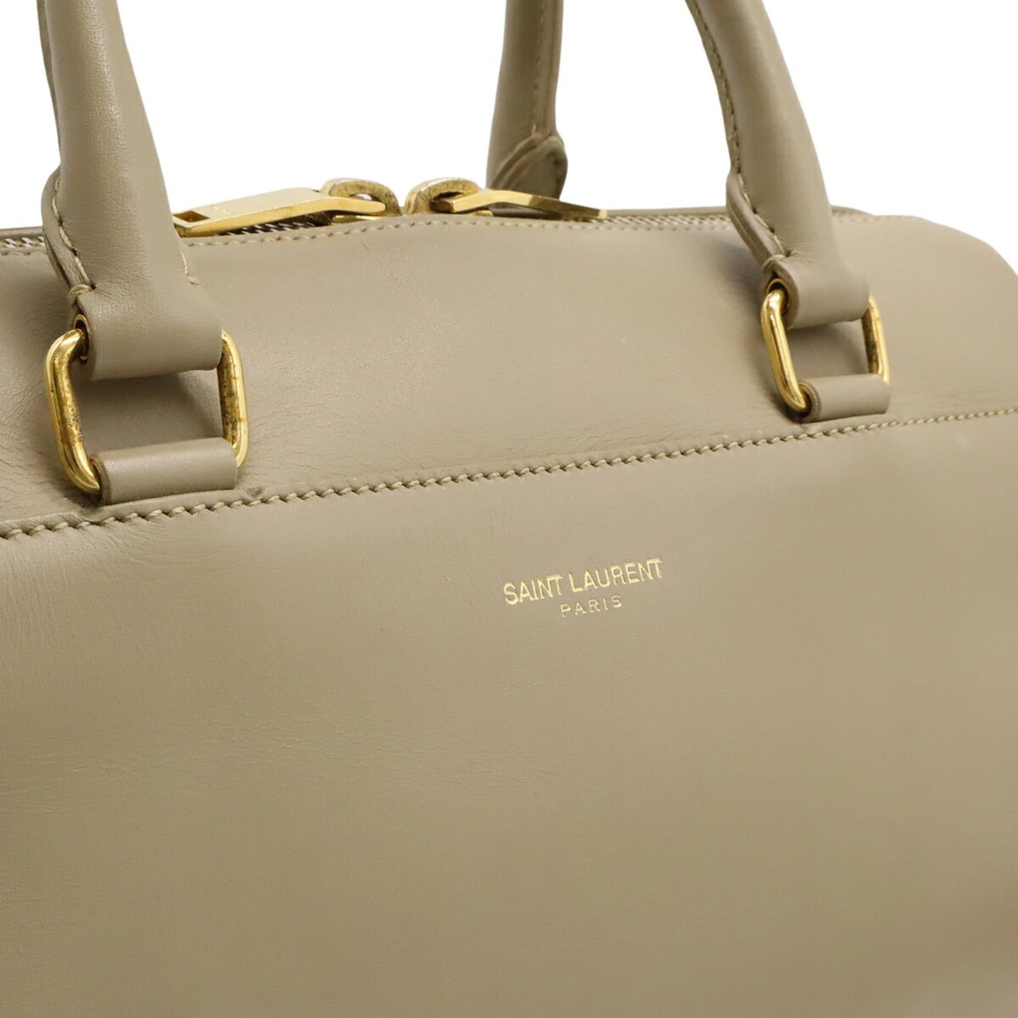 Yves Saint Laurent Yves Saint Laurent SAINT LAURENT PARIS YSL Baby Duffle Mini Handbag Shoulder Bag Sand Beige 330958 Size ONE SIZE - 10 Thumbnail