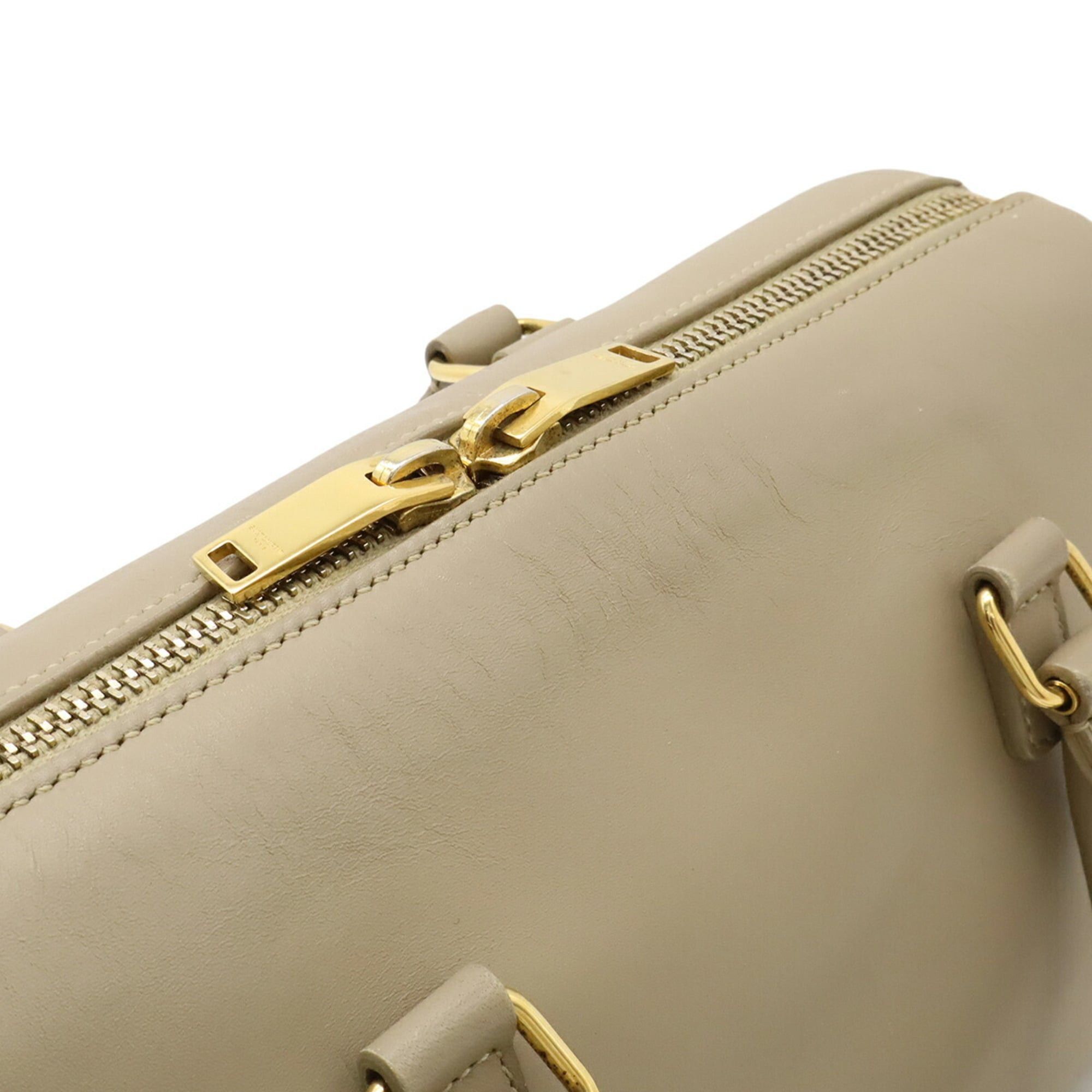 Yves Saint Laurent Yves Saint Laurent SAINT LAURENT PARIS YSL Baby Duffle Mini Handbag Shoulder Bag Sand Beige 330958 Size ONE SIZE - 6 Thumbnail