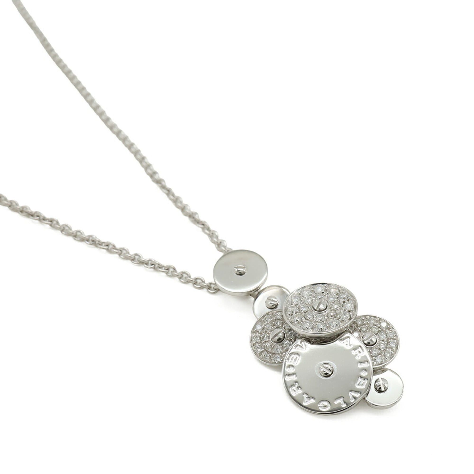 Bvlgari BVLGARI Bulgari Cycladi Necklace Pendant 18KWG 750WG White Gold Diamond Size ONE SIZE - 5 Thumbnail