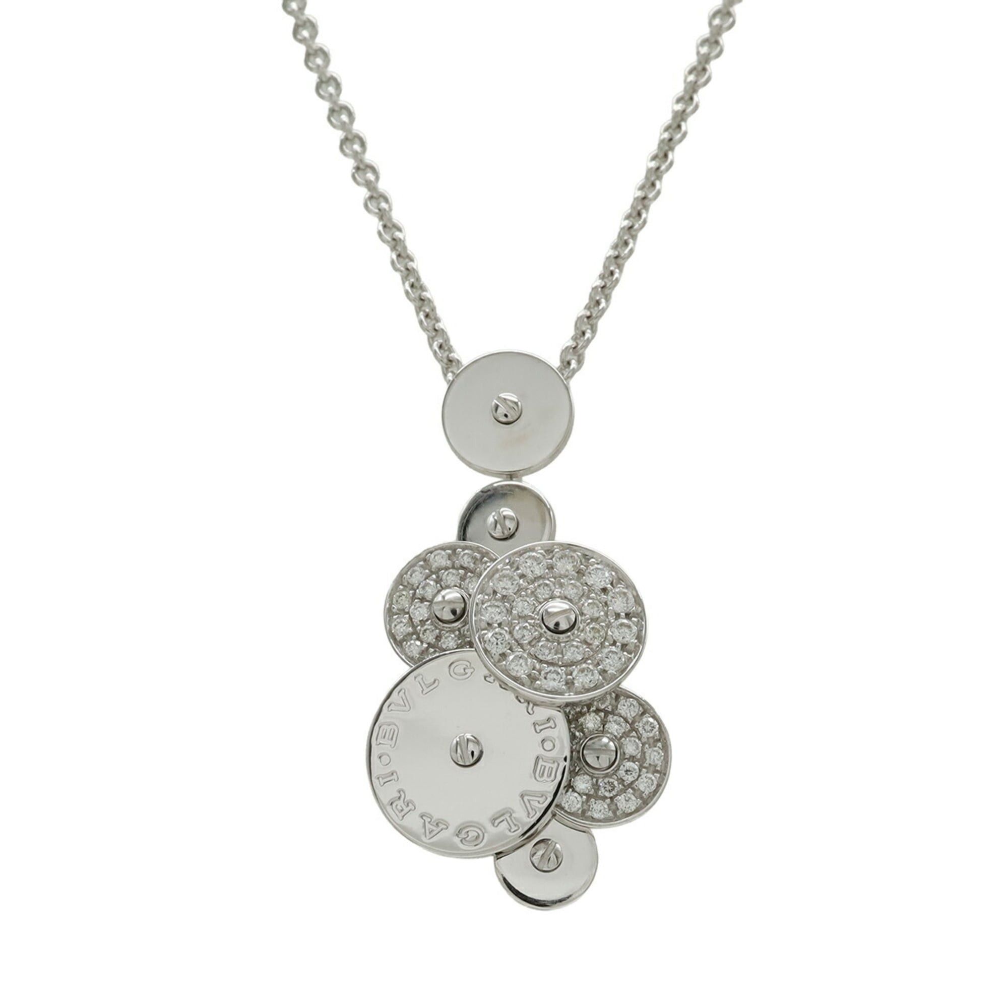 Bvlgari BVLGARI Bulgari Cycladi Necklace Pendant 18KWG 750WG White Gold Diamond Size ONE SIZE - 2 Thumbnail