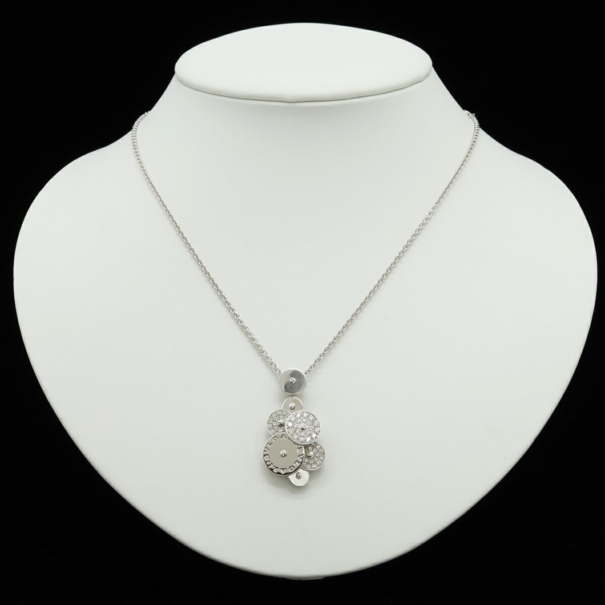 Bvlgari BVLGARI Bulgari Cycladi Necklace Pendant 18KWG 750WG White Gold Diamond Size ONE SIZE - 7 Thumbnail