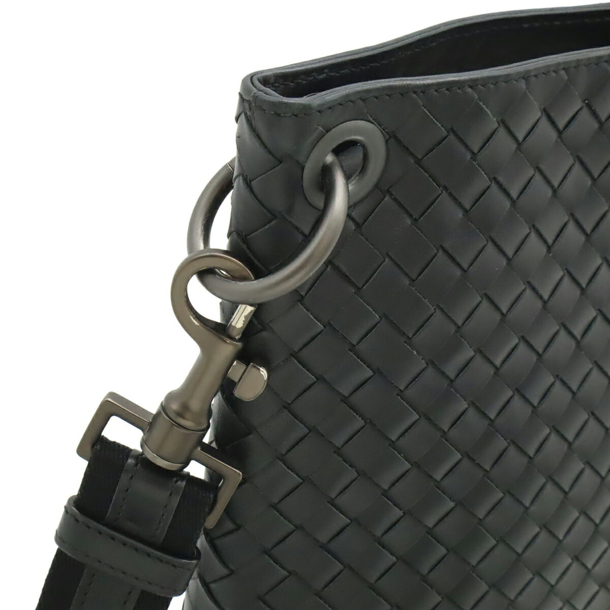 Bottega Veneta Bottega Veneta Intrecciato Shoulder Bag Leather Black 172736 Size ONE SIZE - 5 Thumbnail