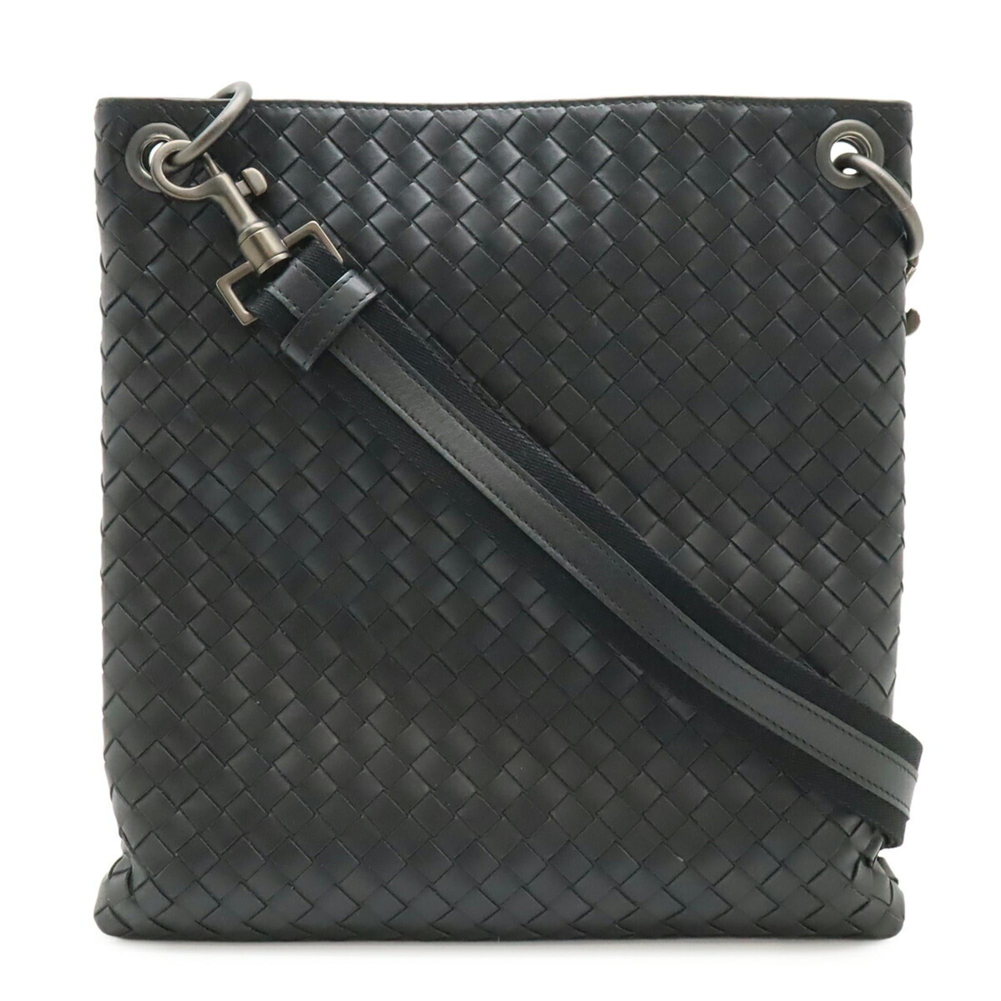 Bottega Veneta Bottega Veneta Intrecciato Shoulder Bag Leather Black 172736 Size ONE SIZE - 2 Thumbnail